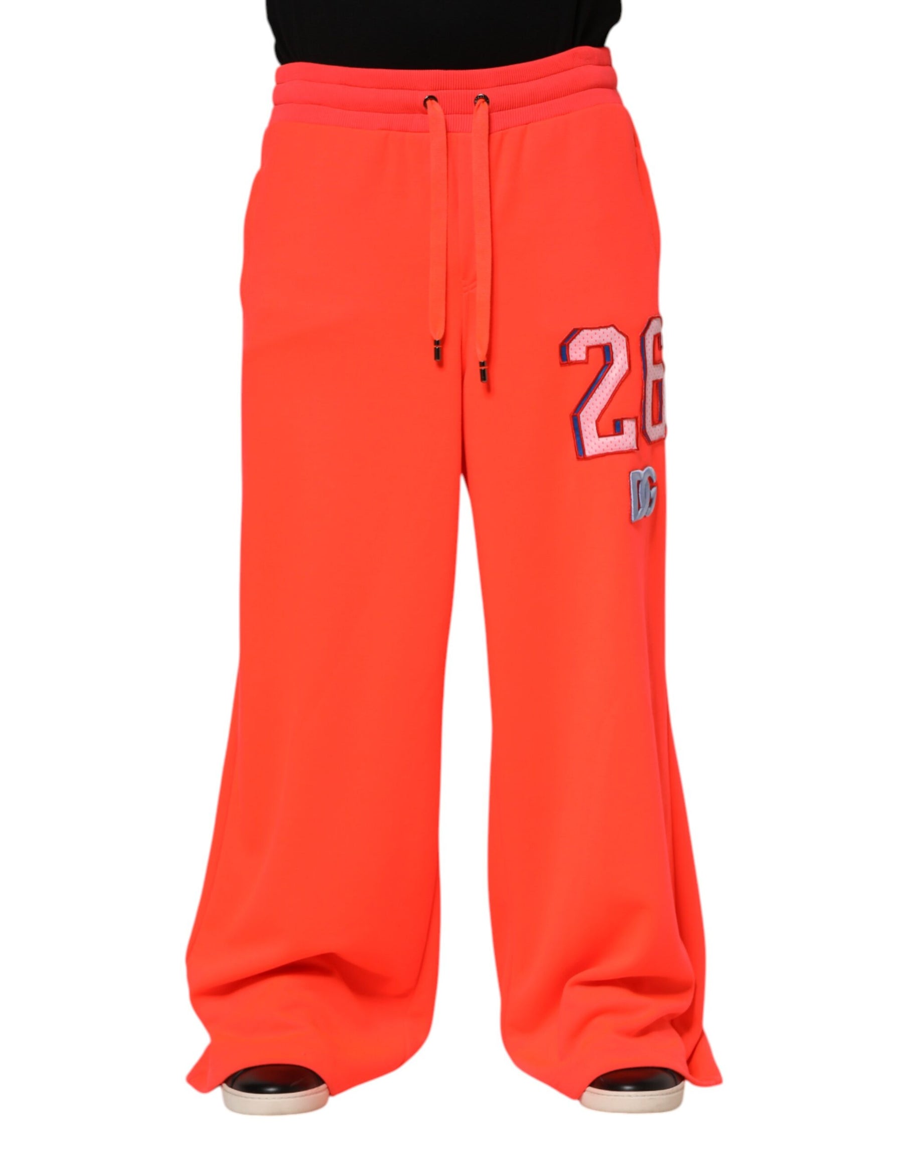 Dolce & Gabbana Orange Polyester Jogger Men Sweatpants Pants | Regal Royce