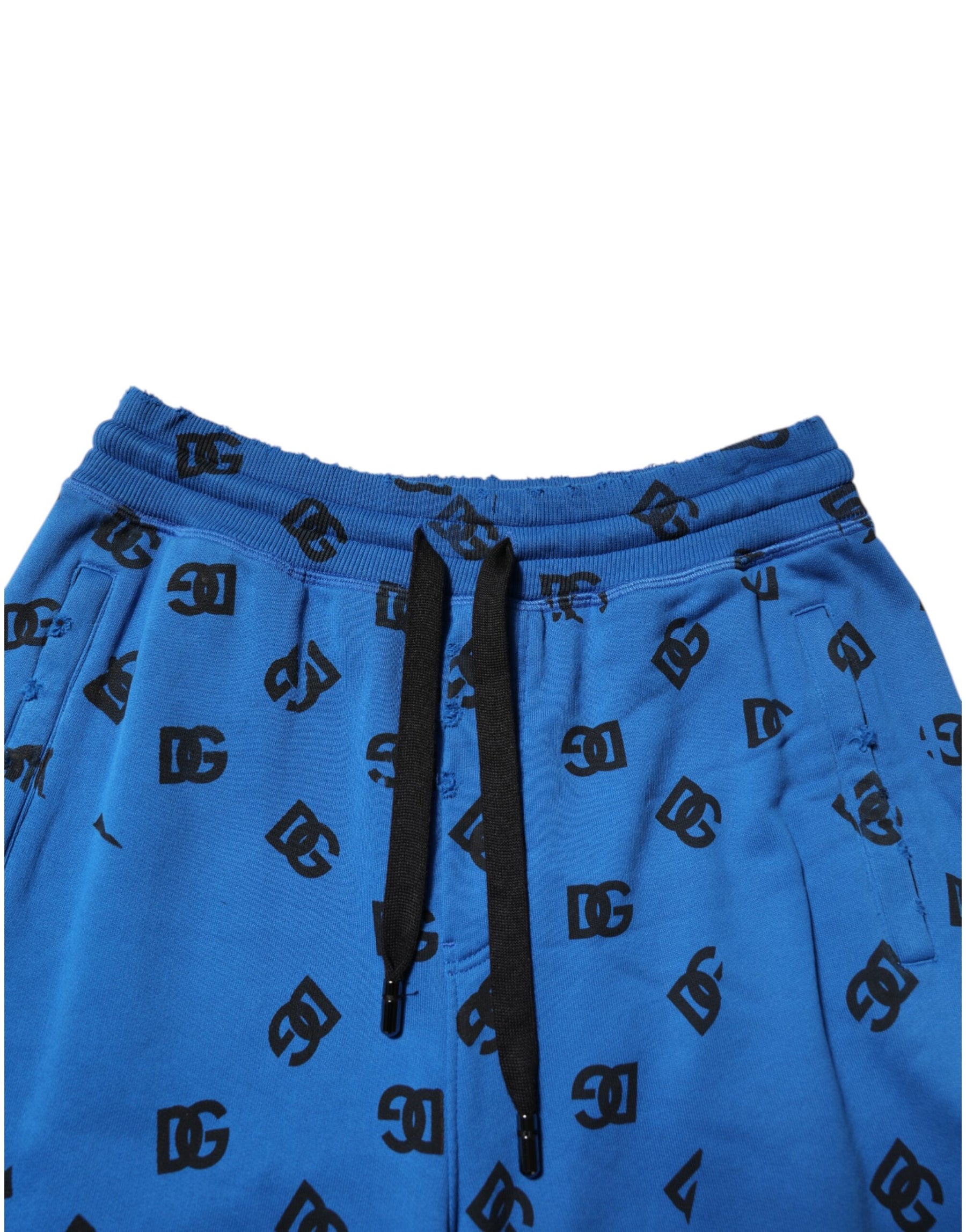 Dolce & Gabbana Blue Logo Print Jogger Men Sweatpants Pants | Regal Royce