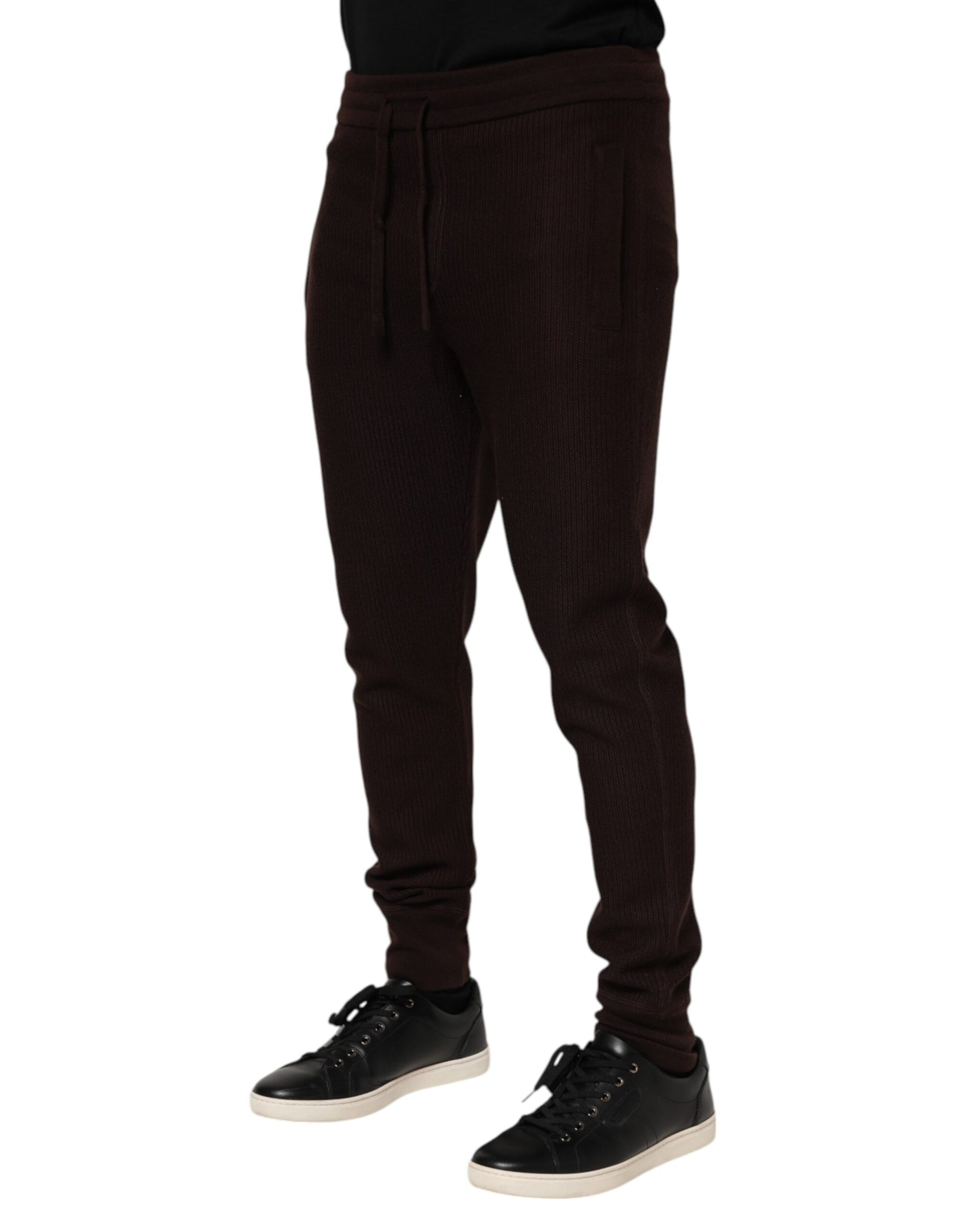 Dolce & Gabbana Brown Cashmere Men Jogger Sweatpants Pants | Regal Royce