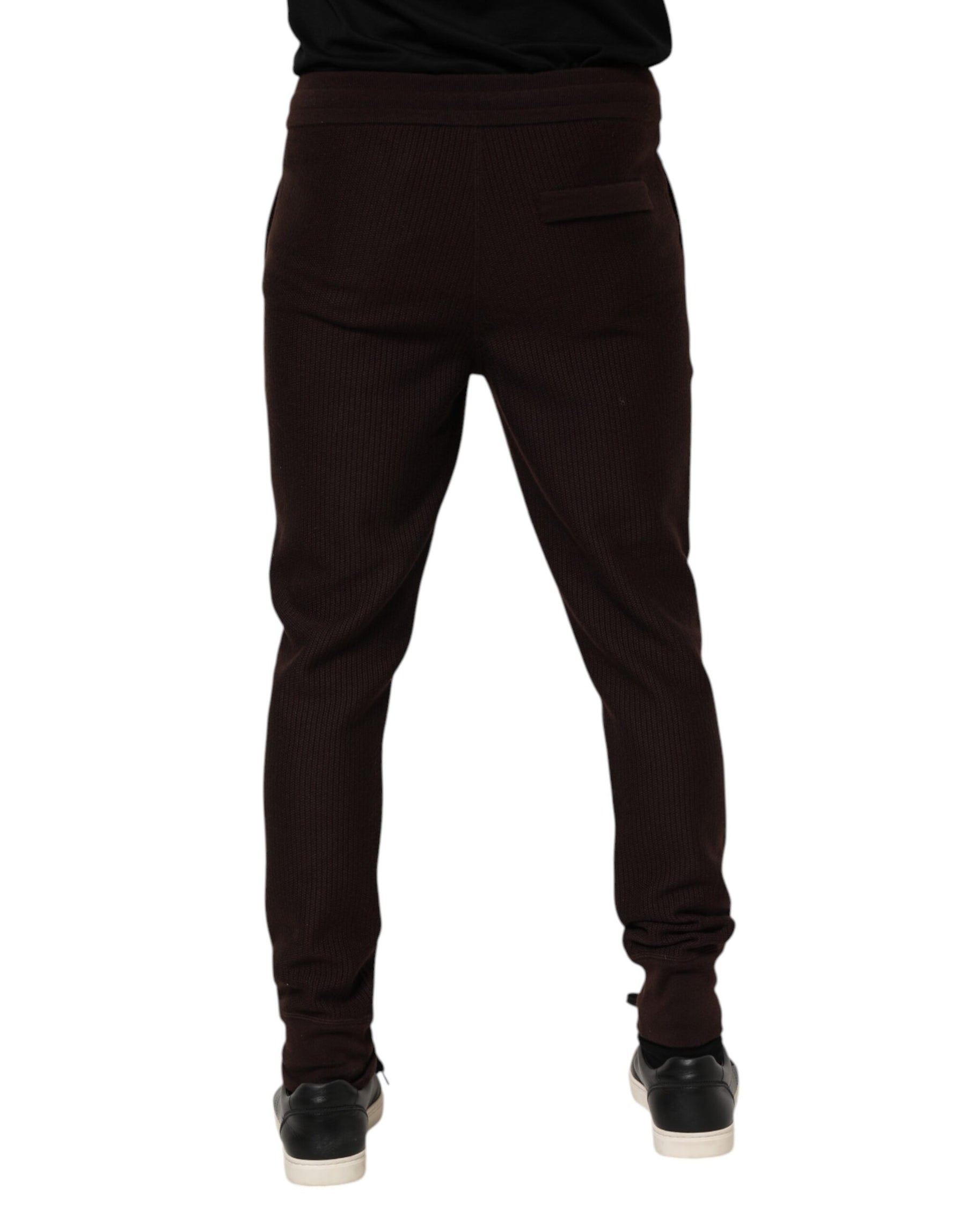 Dolce & Gabbana Brown Cashmere Men Jogger Sweatpants Pants | Regal Royce