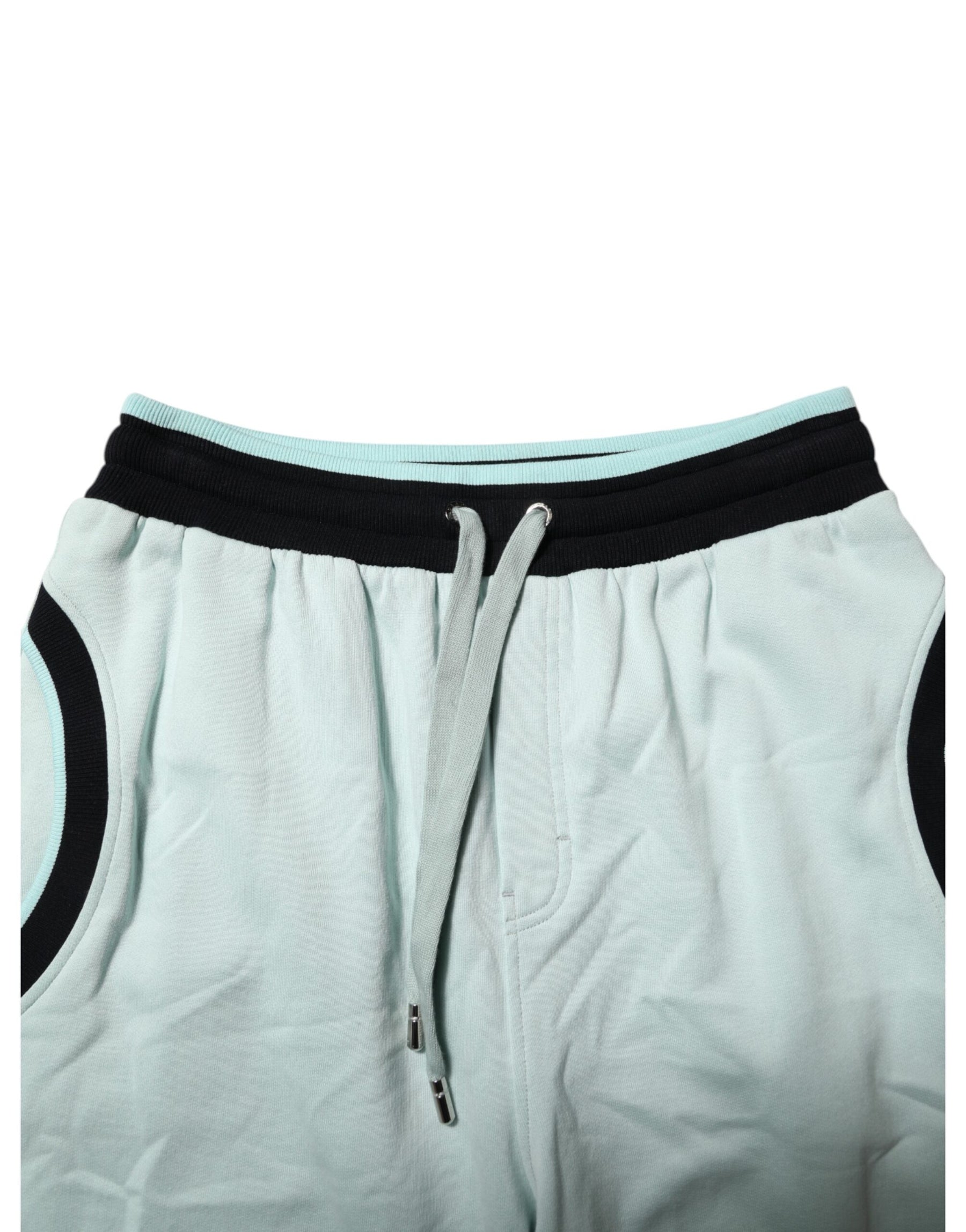 Dolce & Gabbana Light Green Cotton Men Jogger Sweatpants Pants | Regal Royce