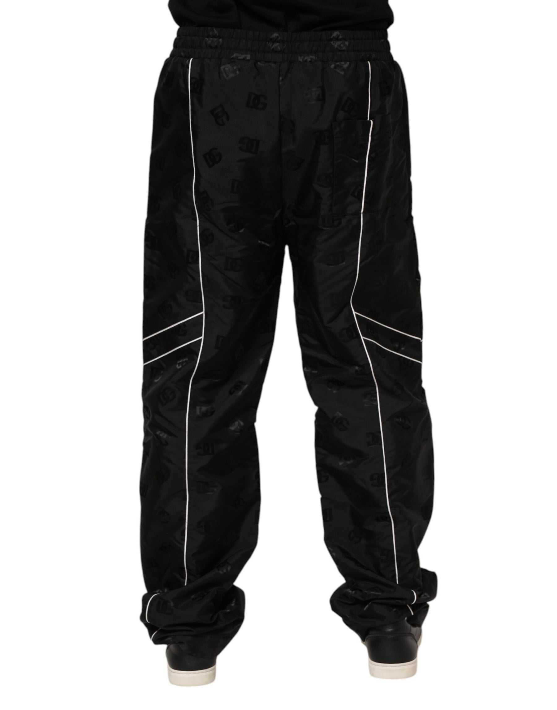 Dolce & Gabbana Black Cotton Straight Jogger Sweatpants Pants | Regal Royce