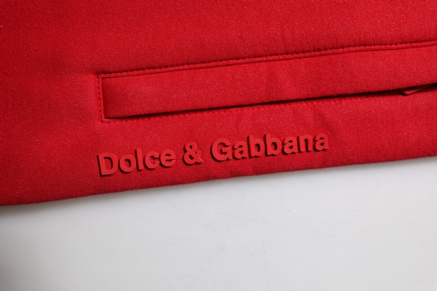 Dolce & Gabbana Red Cotton Logo Jogger Men Sweatpants Pants | Regal Royce