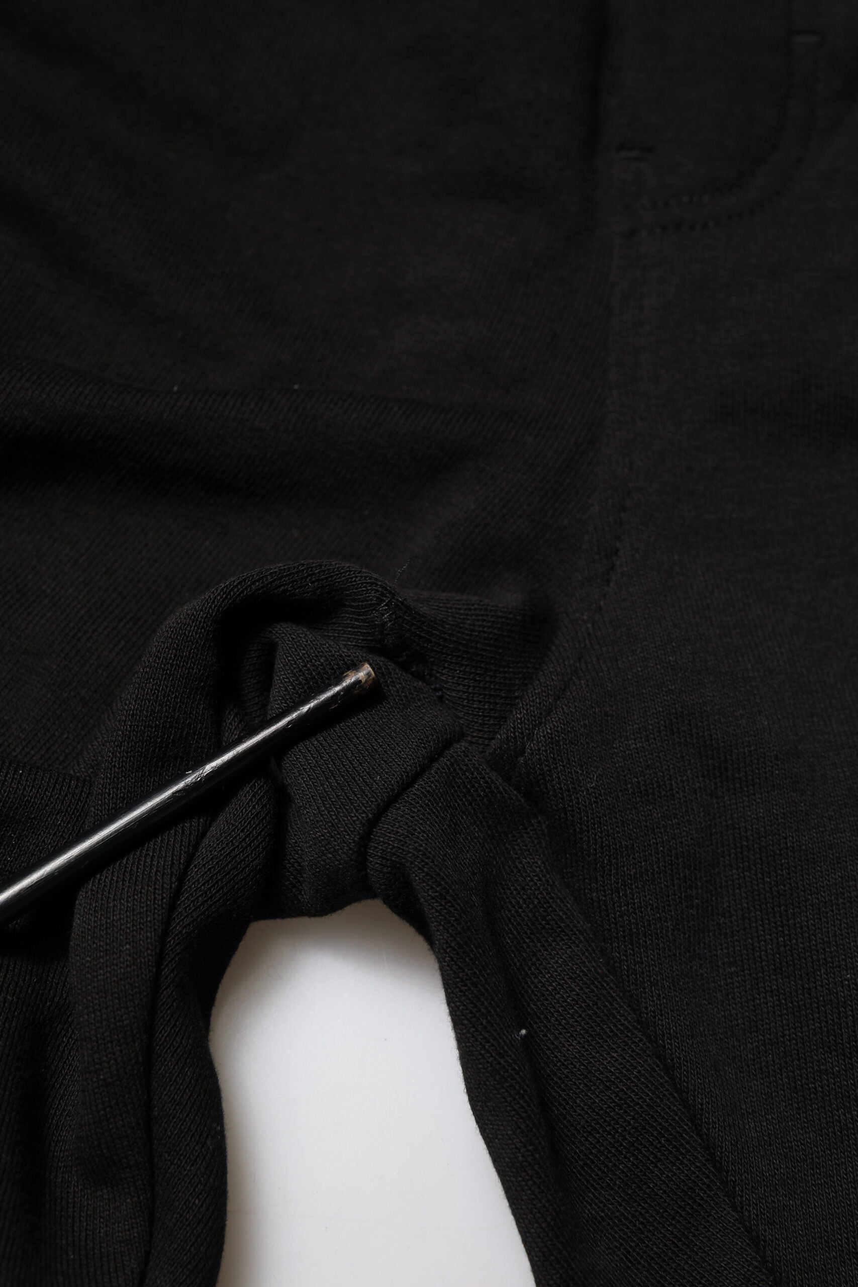 Dolce & Gabbana Black Cotton Logo Tape Men Jogger Pants | Regal Royce