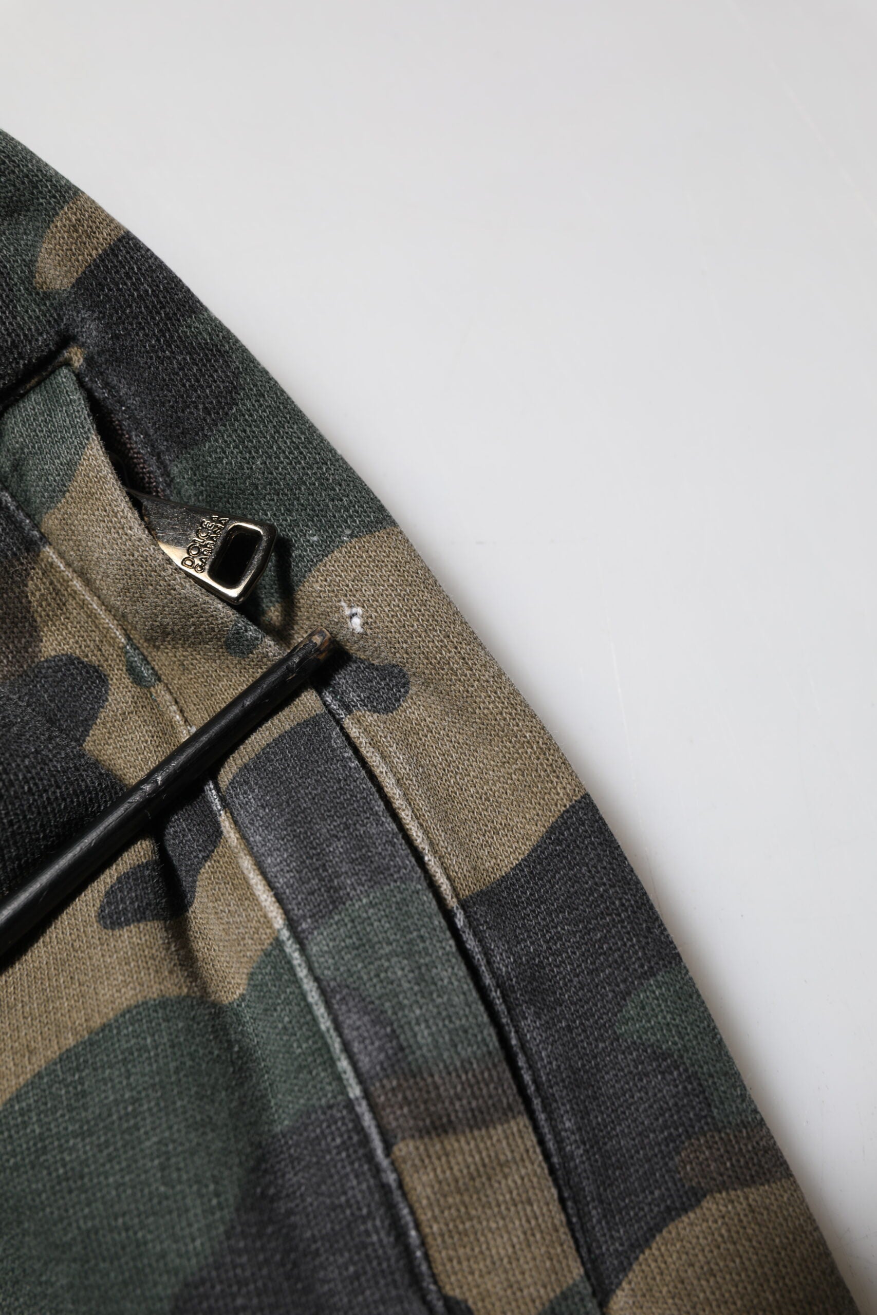 Dolce & Gabbana Brown Camouflage Cotton Men Jogger Pants | Regal Royce