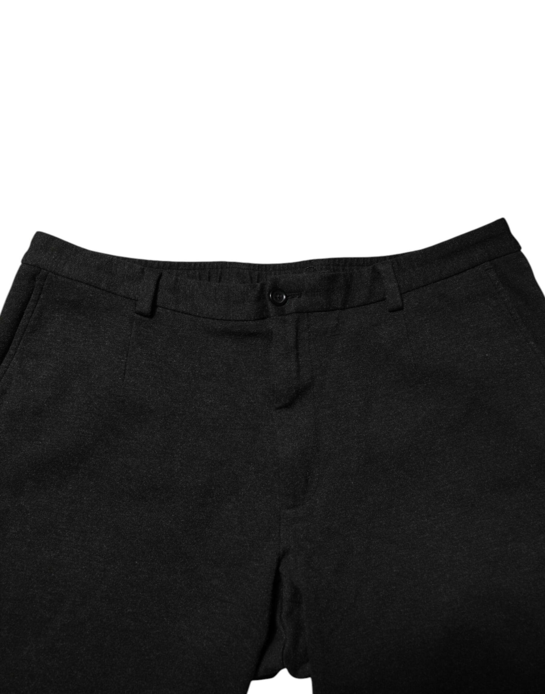 Dolce & Gabbana Dark Gray Viscose Dress Men Pants | Regal Royce