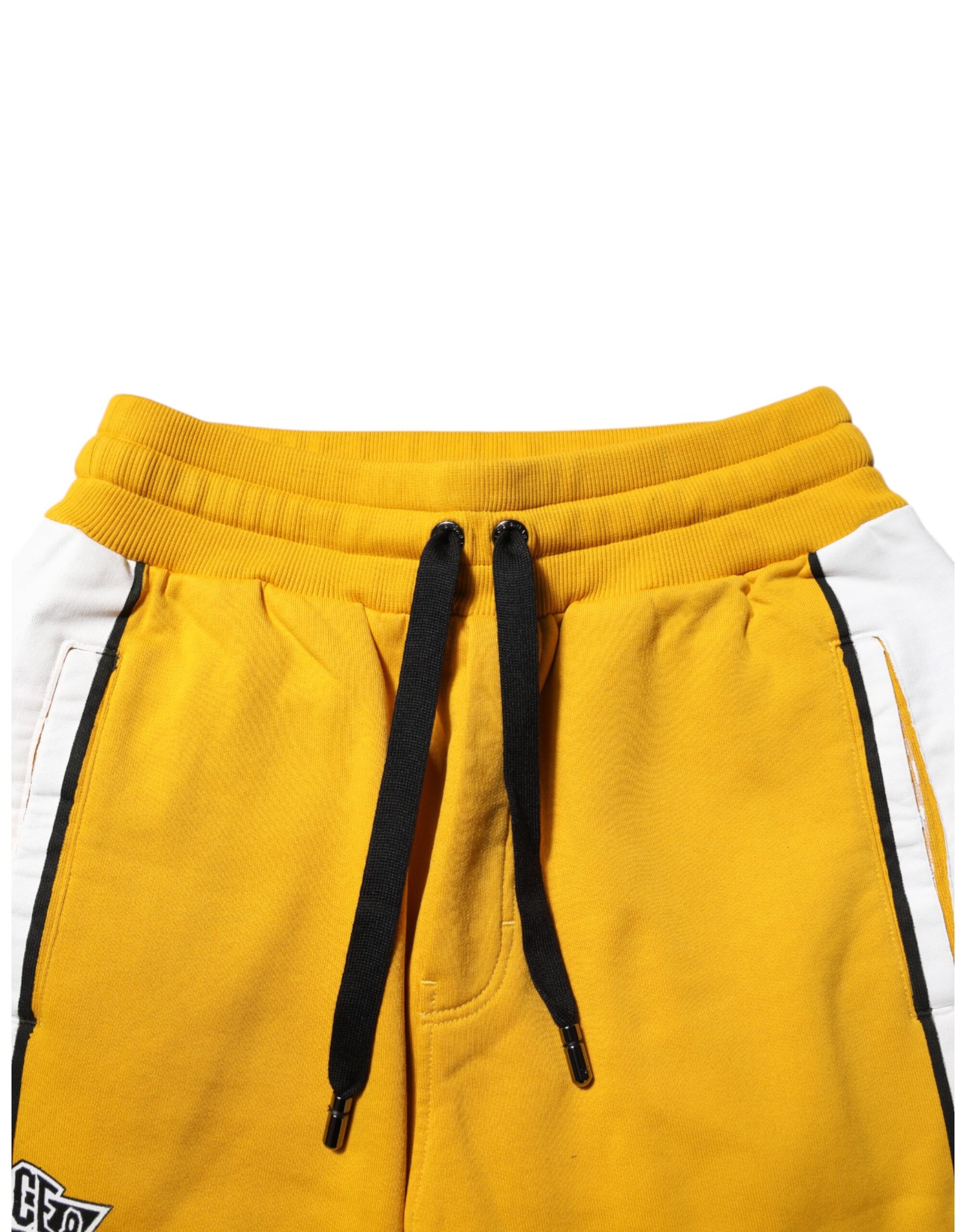 Dolce & Gabbana Yellow Cotton Logo Jogger Sweatpants Pants | Regal Royce