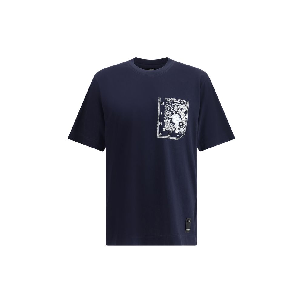 Fendi Blue Cotton T-Shirt | Regal Royce