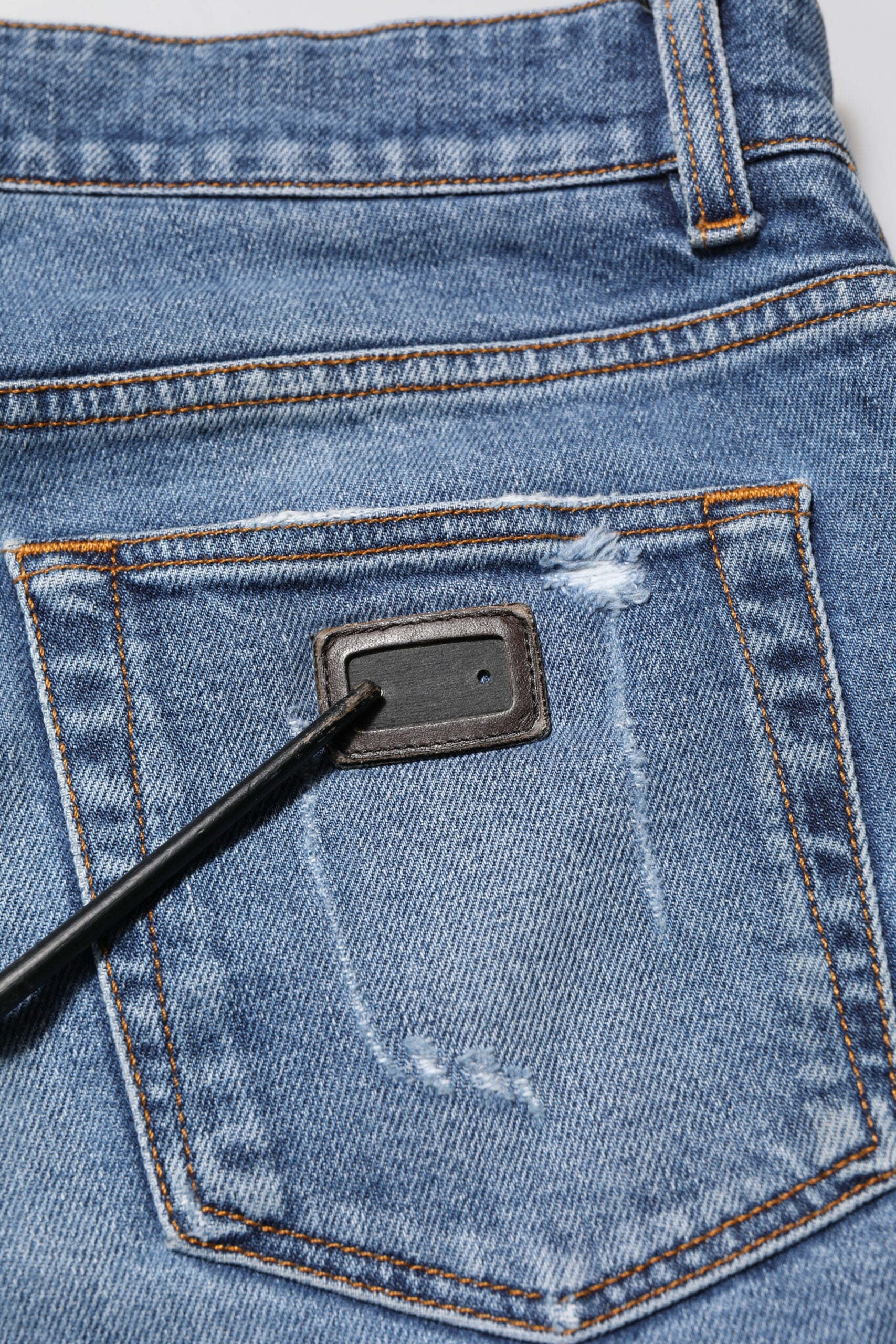 Dolce & Gabbana Blue Cotton Logo Plaque COMFORT Denim Jeans | Regal Royce