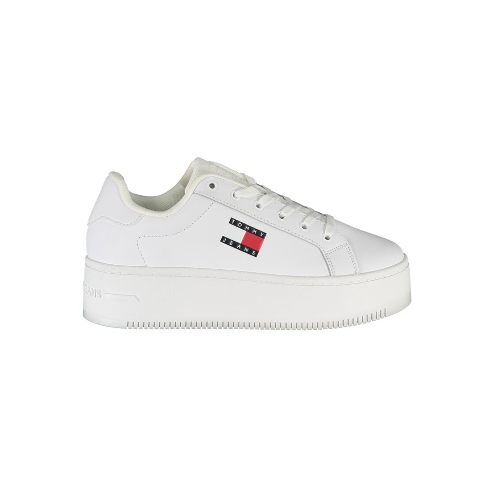 Tommy Hilfiger White Leather Women Sneaker | Regal Royce