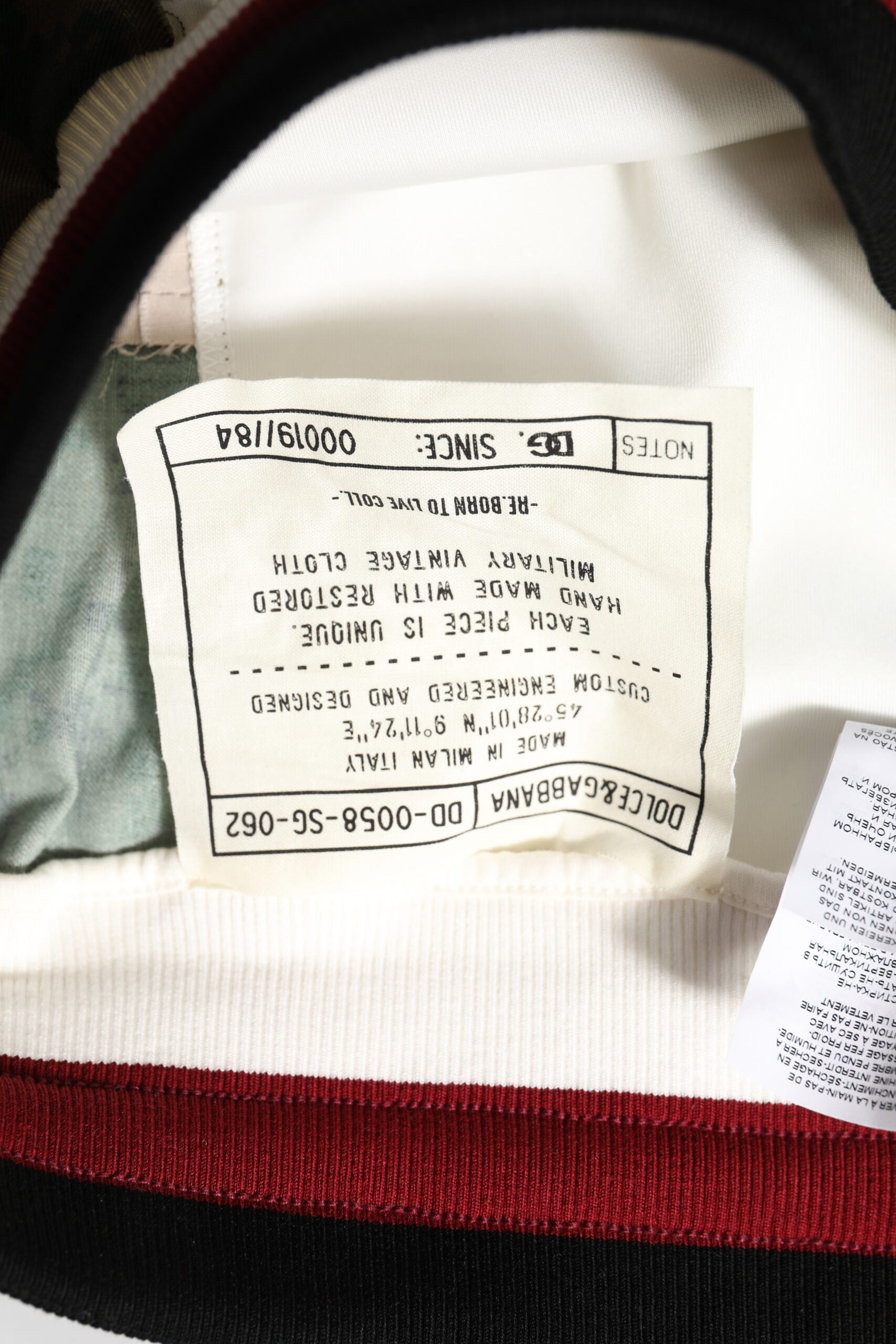 Dolce & Gabbana White Patchwork Jogger Pants