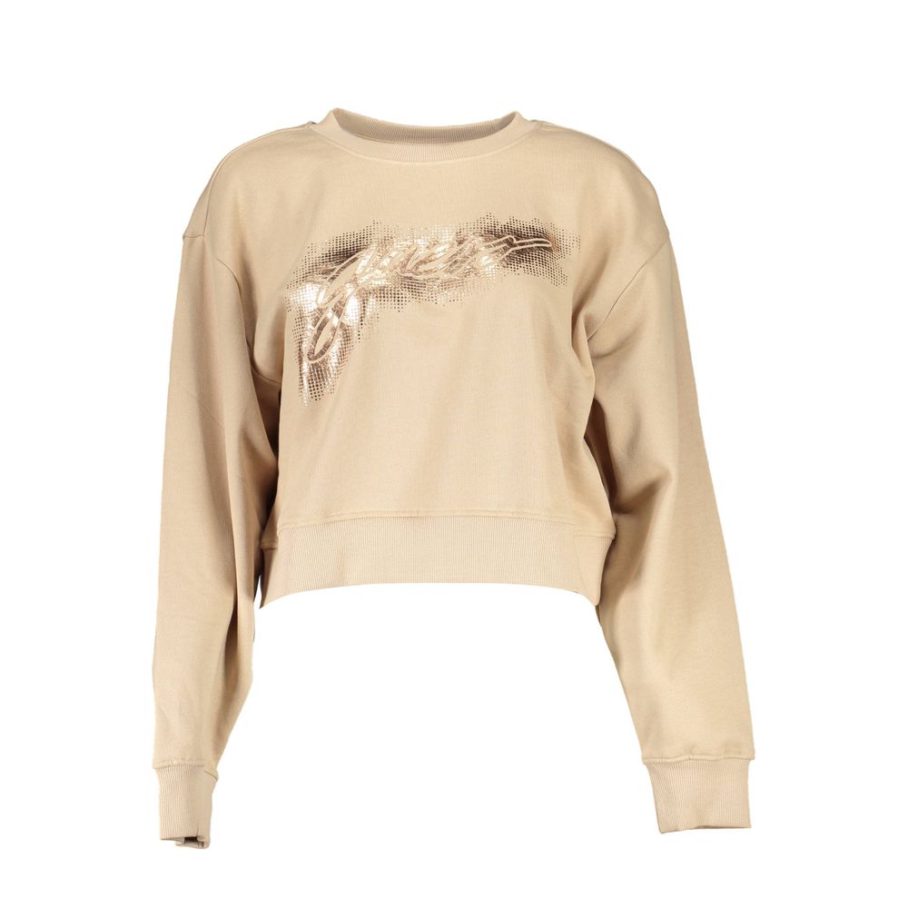 Guess Jeans Beige Cotton Sweatshirt