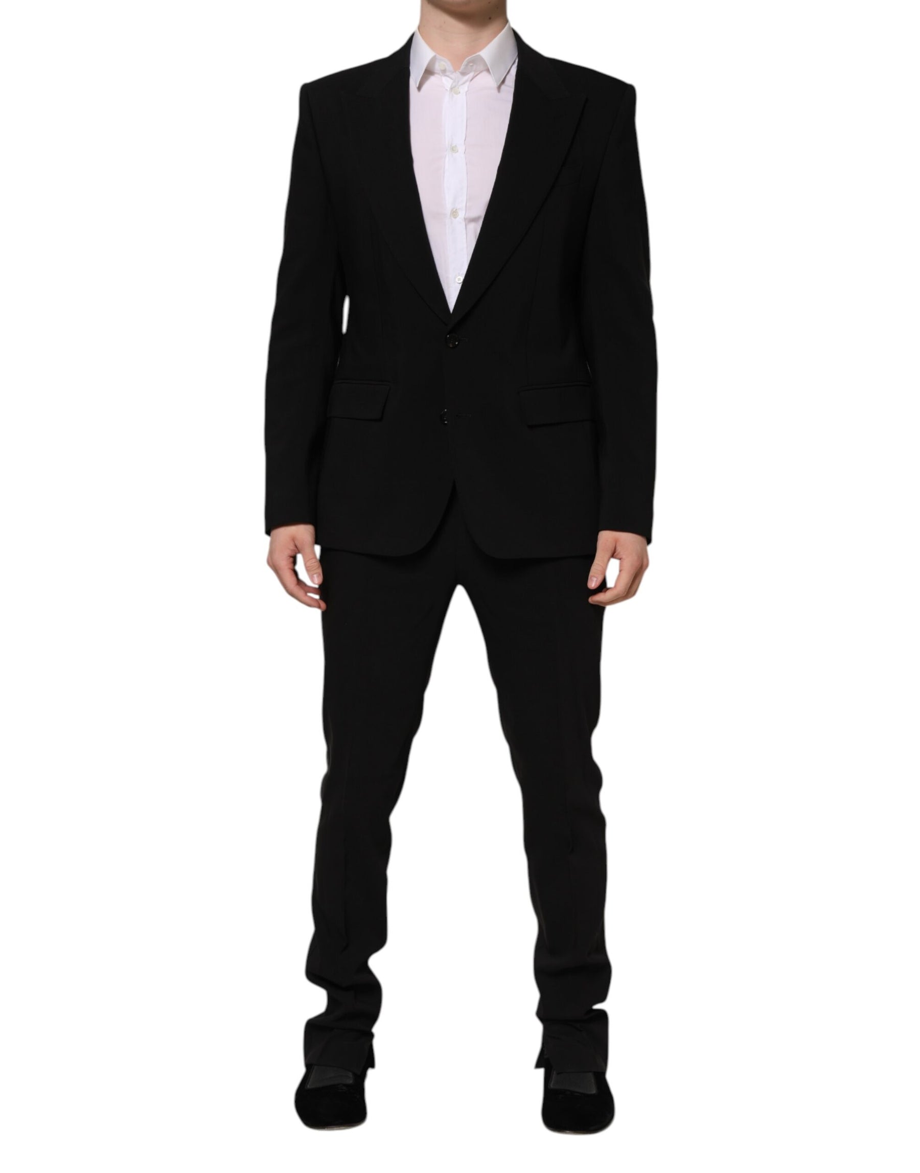 Dolce & Gabbana Black MARTINI Single Breasted 2 Piece Suit | Regal Royce