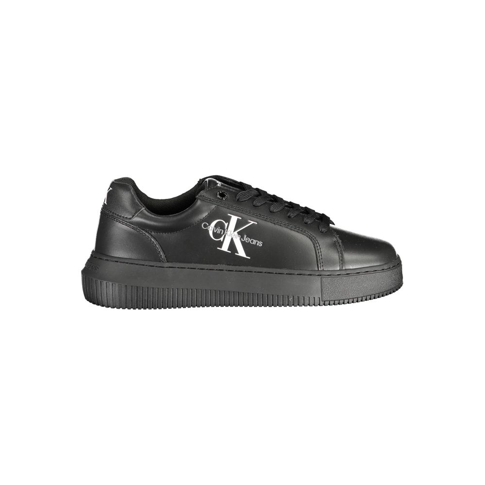 Calvin Klein Black Leather Women Sneaker | Regal Royce
