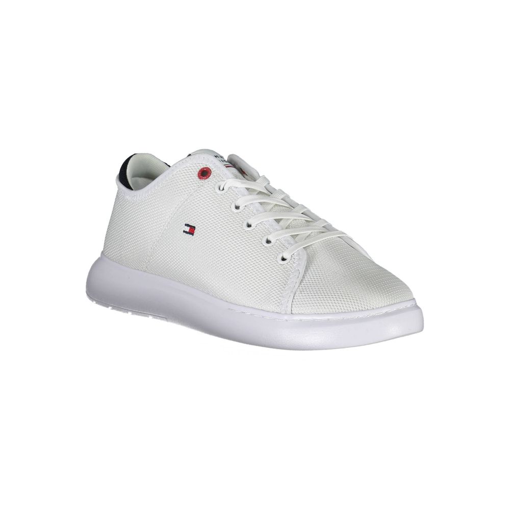 Tommy Hilfiger White Polyester Men Sneaker | Regal Royce