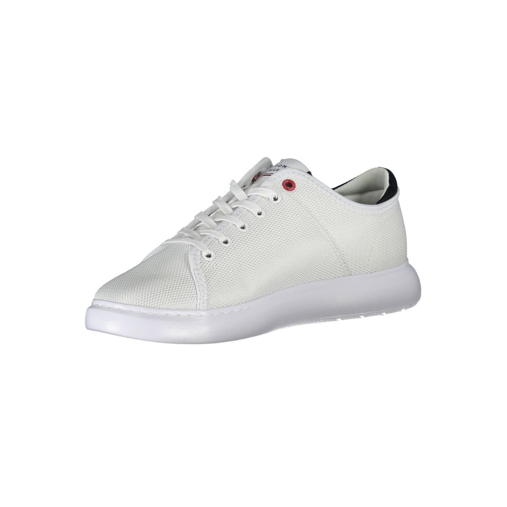 Tommy Hilfiger White Polyester Men Sneaker | Regal Royce