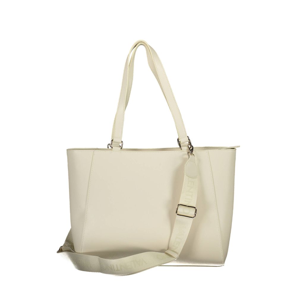 Mario Valentino Beige Polyurethane Women Handbag | Regal Royce