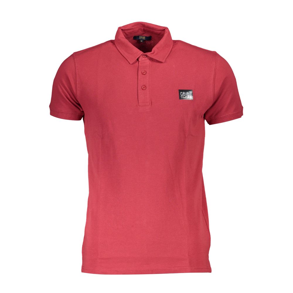 Cavalli Class Rosso Cotton Men Polo | Regal Royce