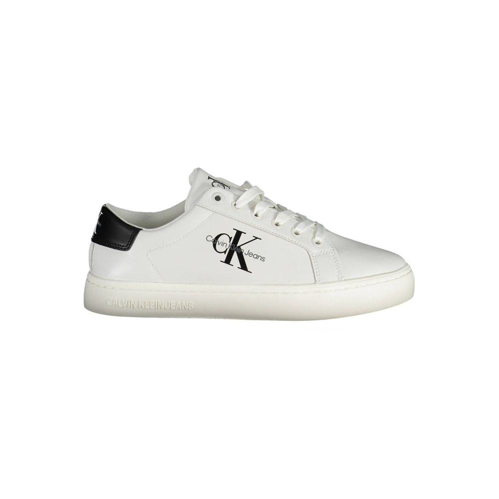 Calvin Klein Bianco Polyurethane Women Sneaker | Regal Royce