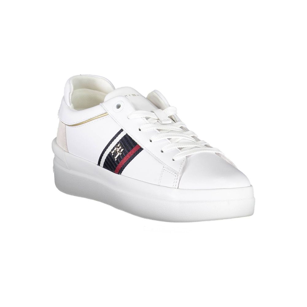 Tommy Hilfiger Bianco Polyester Women Sneaker | Regal Royce