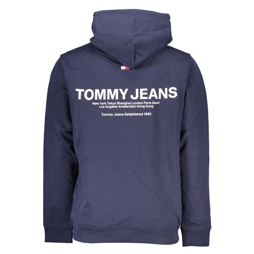 Tommy Hilfiger Blue Cotton Men Hoodie | Regal Royce