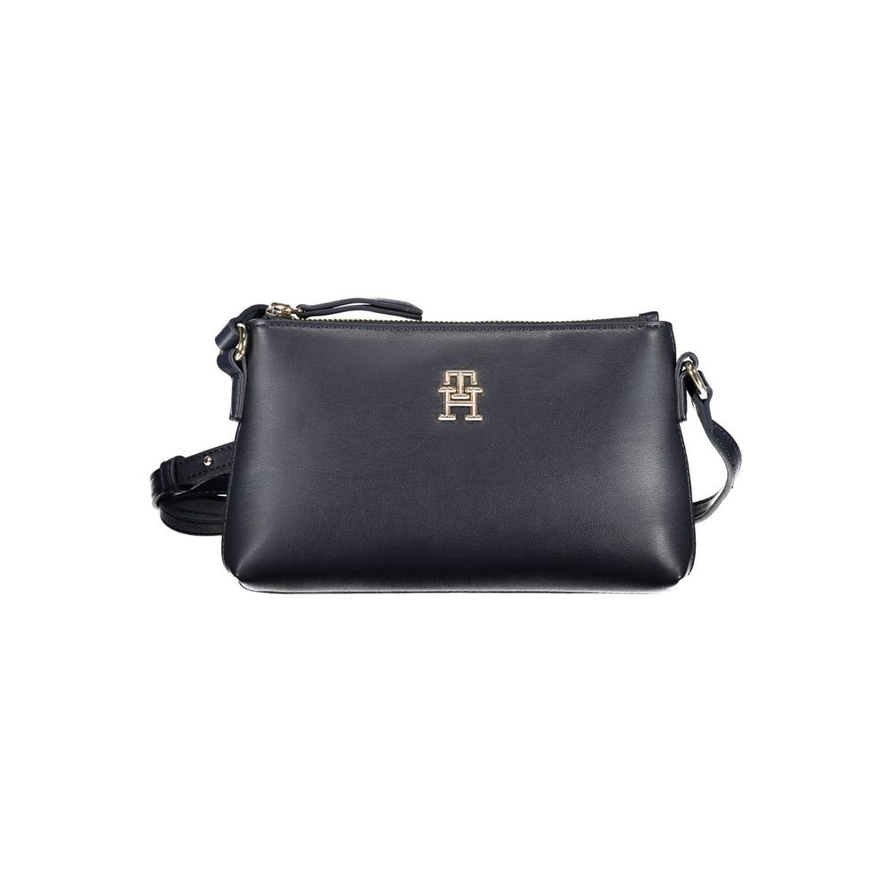 Tommy Hilfiger Blue Polyurethane Women's Shoulder Bag | Regal Royce