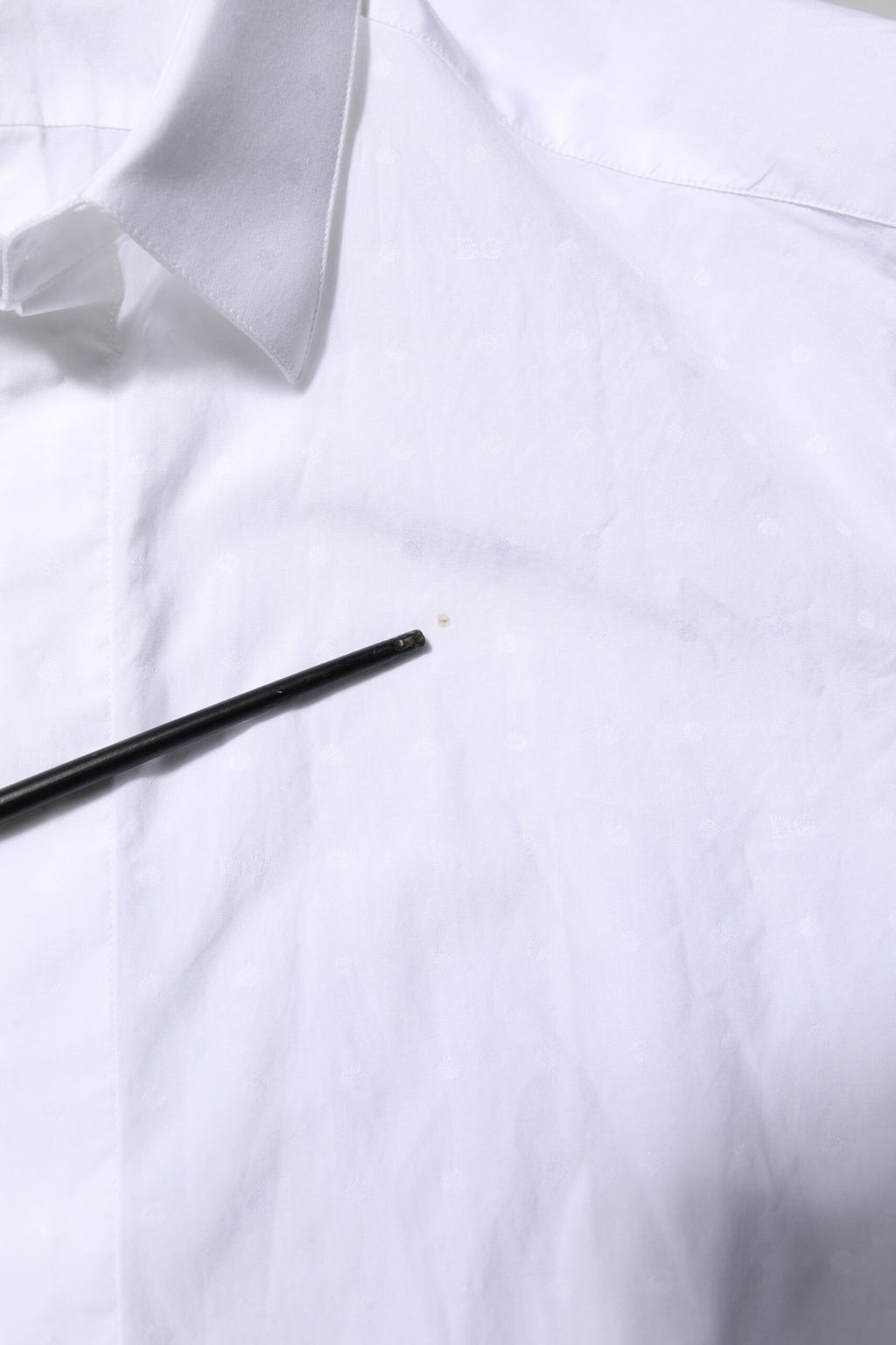 Dolce & Gabbana White Cotton GOLD Dress Formal Shirt