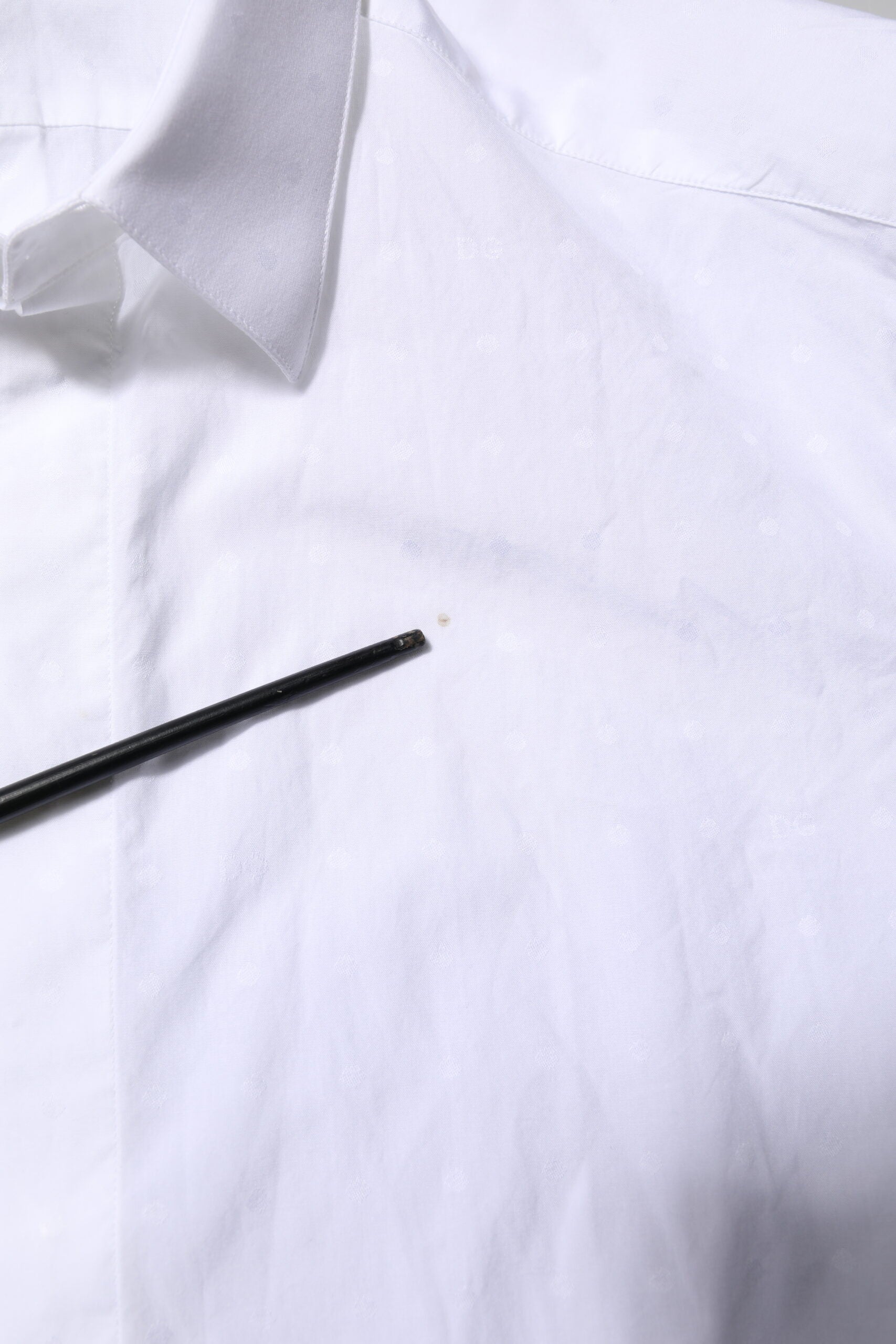 Dolce & Gabbana White Cotton GOLD Dress Formal Shirt | Regal Royce