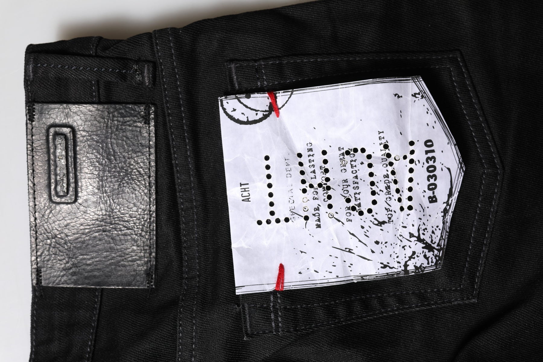 Acht Black Cotton Slim Fit Denim Low Waist Denim Jeans | Regal Royce