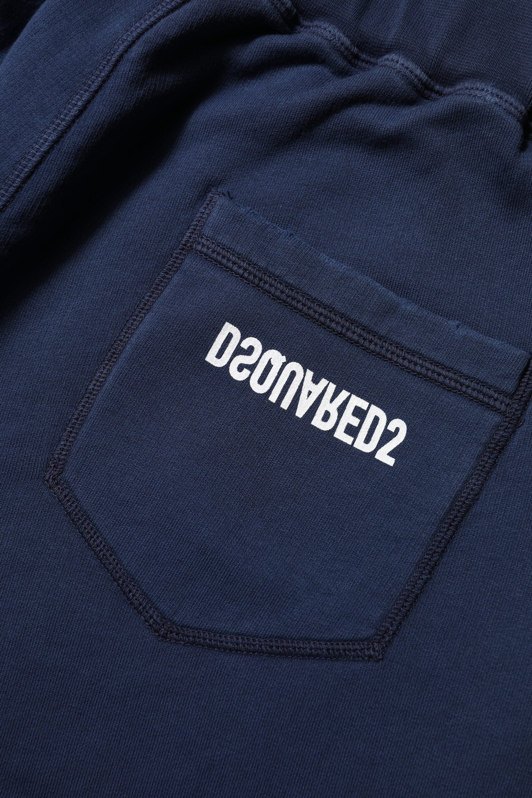 Dsquared² Blue Cotton Mid Waisted Jogger Pants | Regal Royce