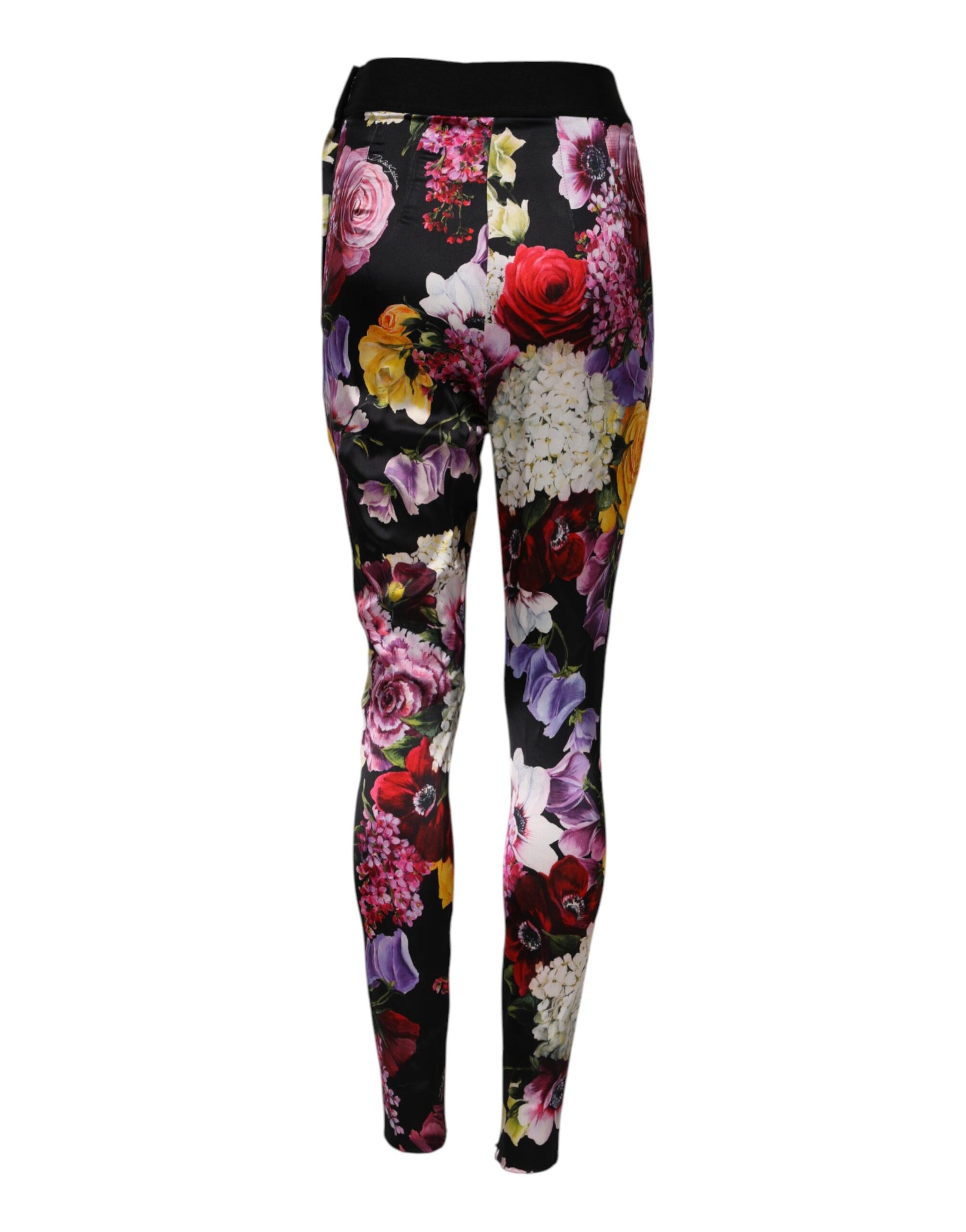 Dolce & Gabbana Multicolor Floral Legging Stretch Waist Pants | Regal Royce