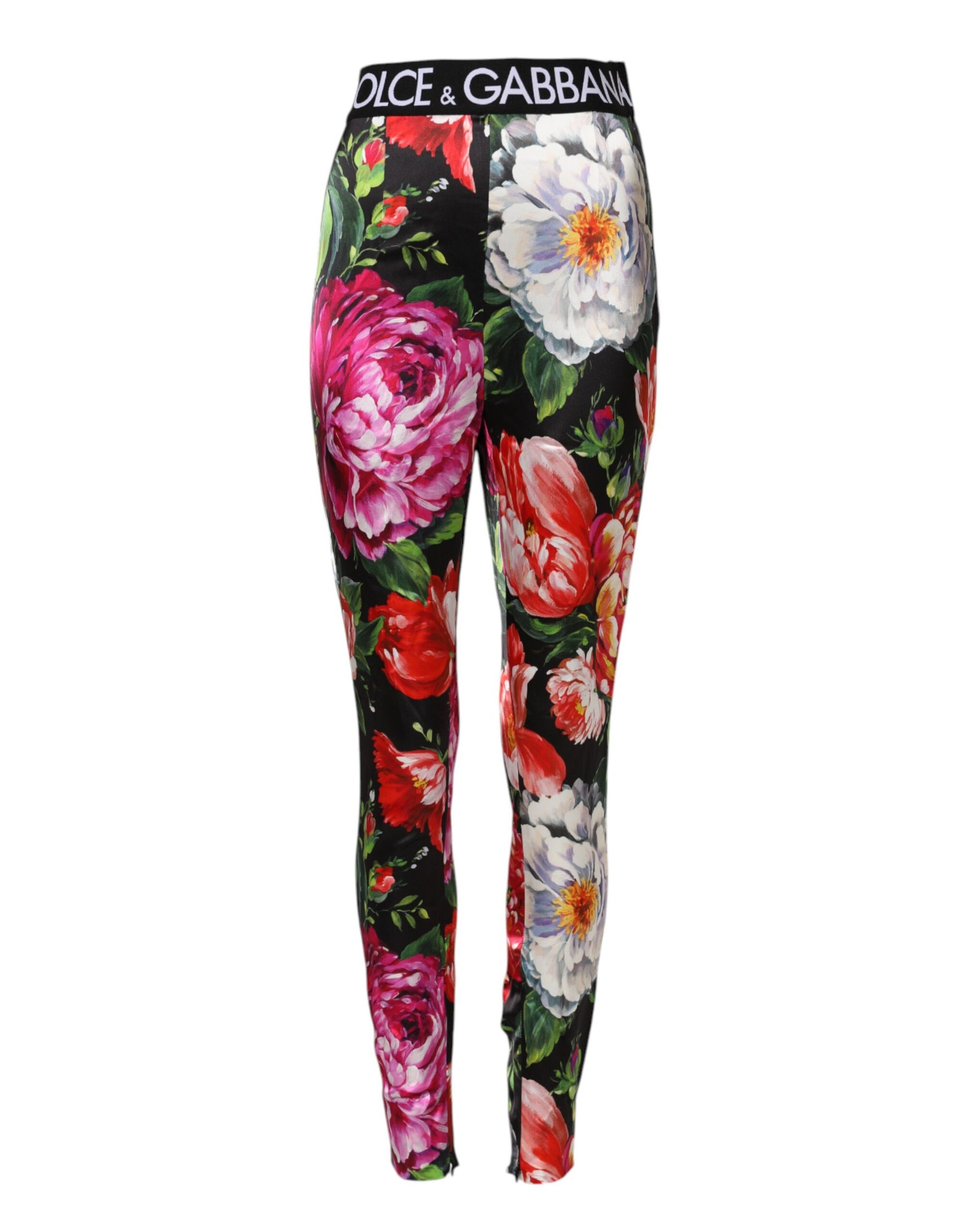 Dolce & Gabbana Multicolor Floral Legging Stretch Waist Pants | Regal Royce