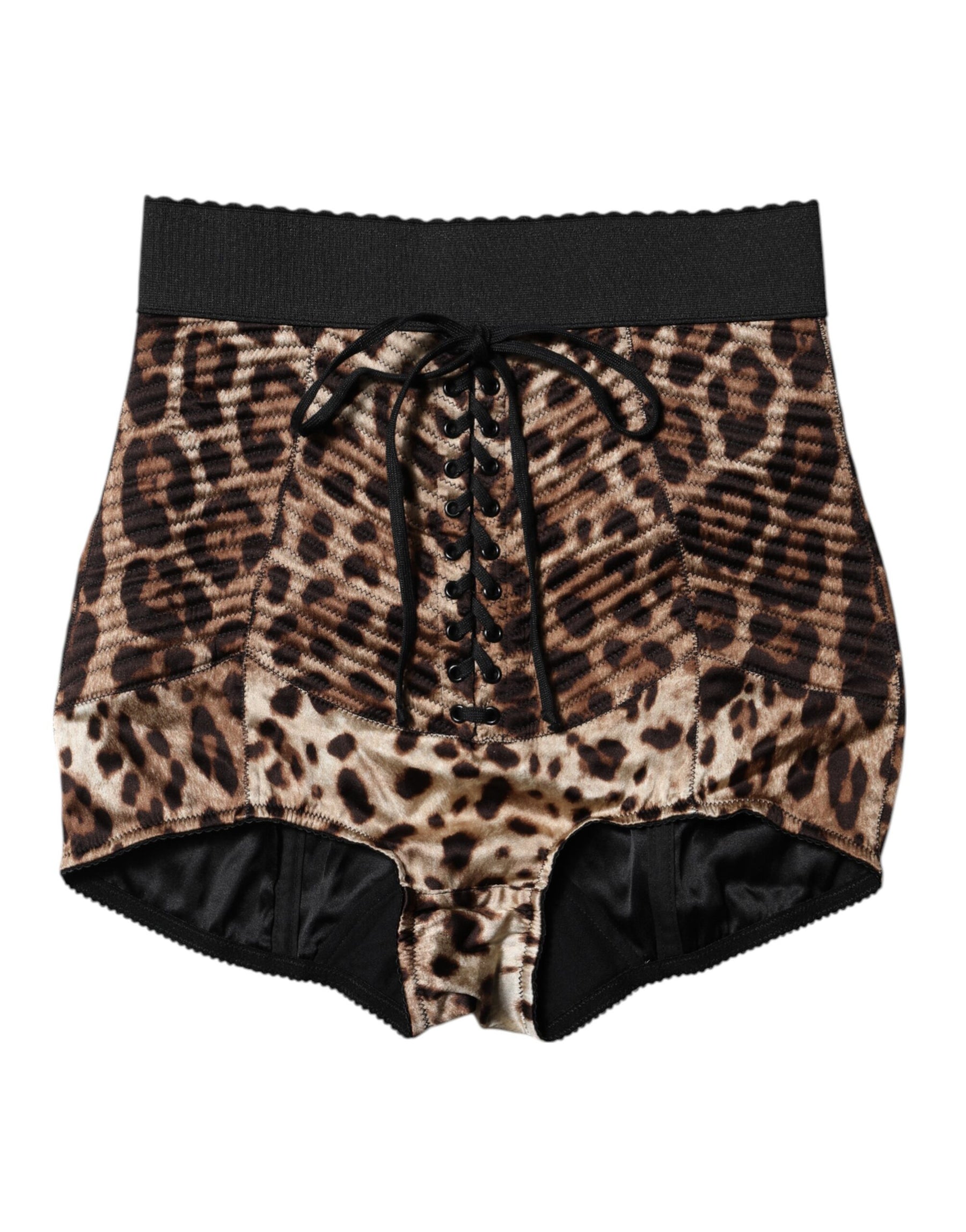 Dolce & Gabbana Brown Leopard High Waist Hot Pants Shorts | Regal Royce
