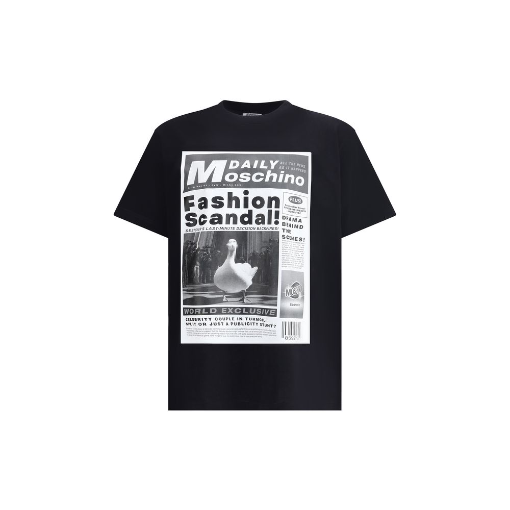 Moschino Black Cotton T-Shirt | Regal Royce