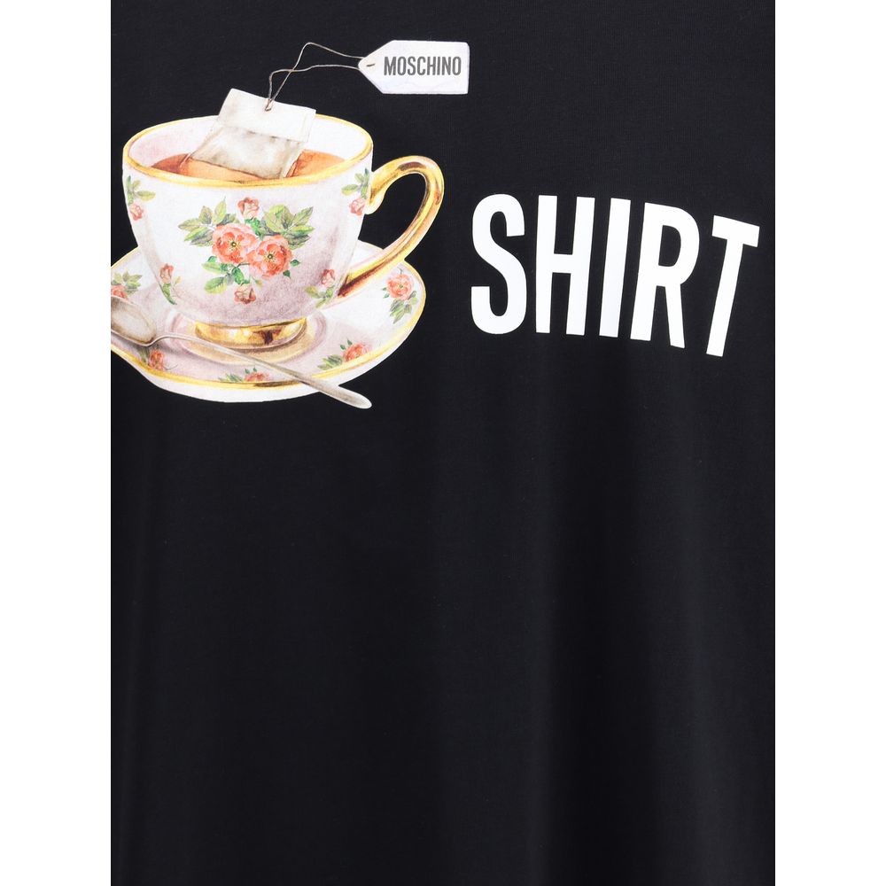 Moschino Black Cotton T-Shirt | Regal Royce
