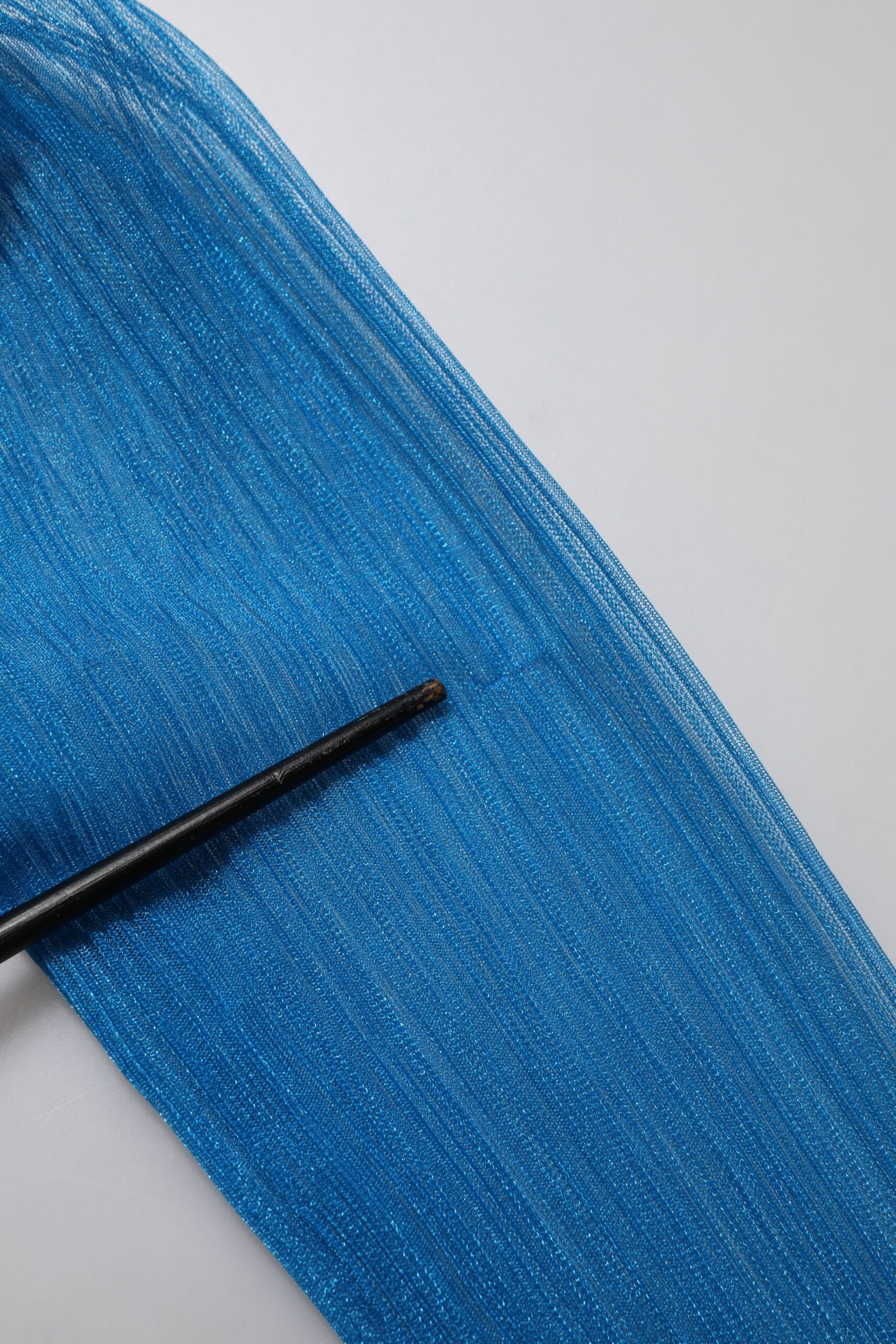 Dolce & Gabbana Blue See Through Turtleneck Long Sleeves Top | Regal Royce