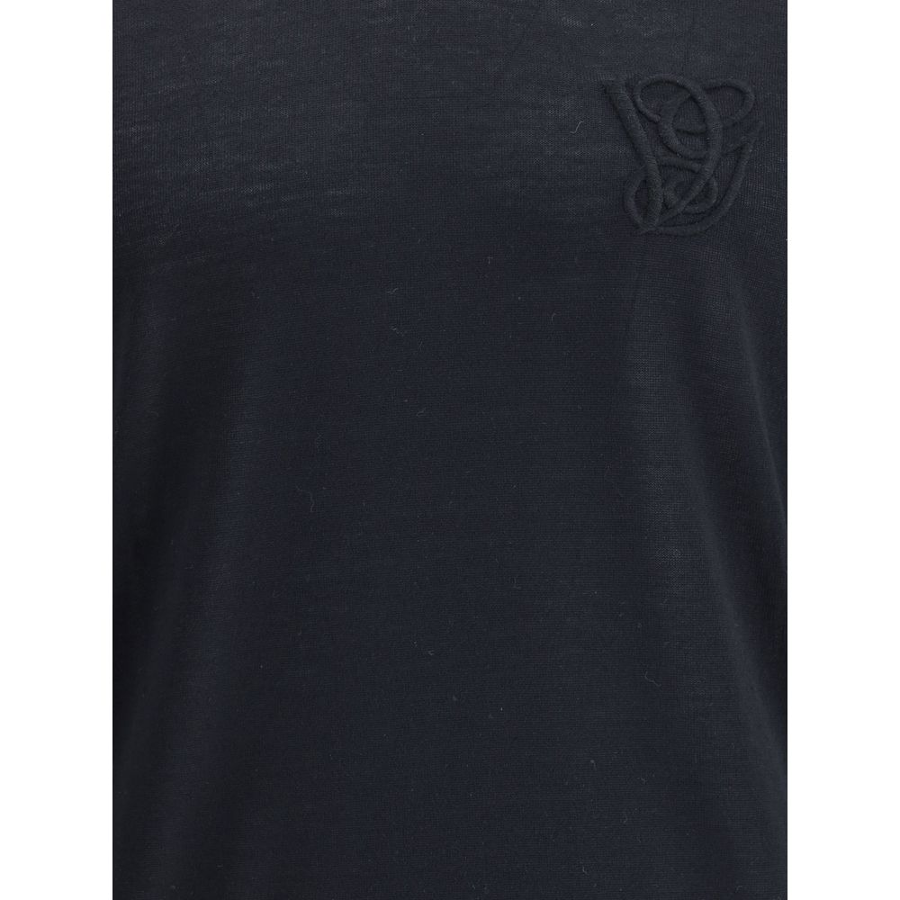 Valentino Black Fleece Wool Sweatshirt | Regal Royce