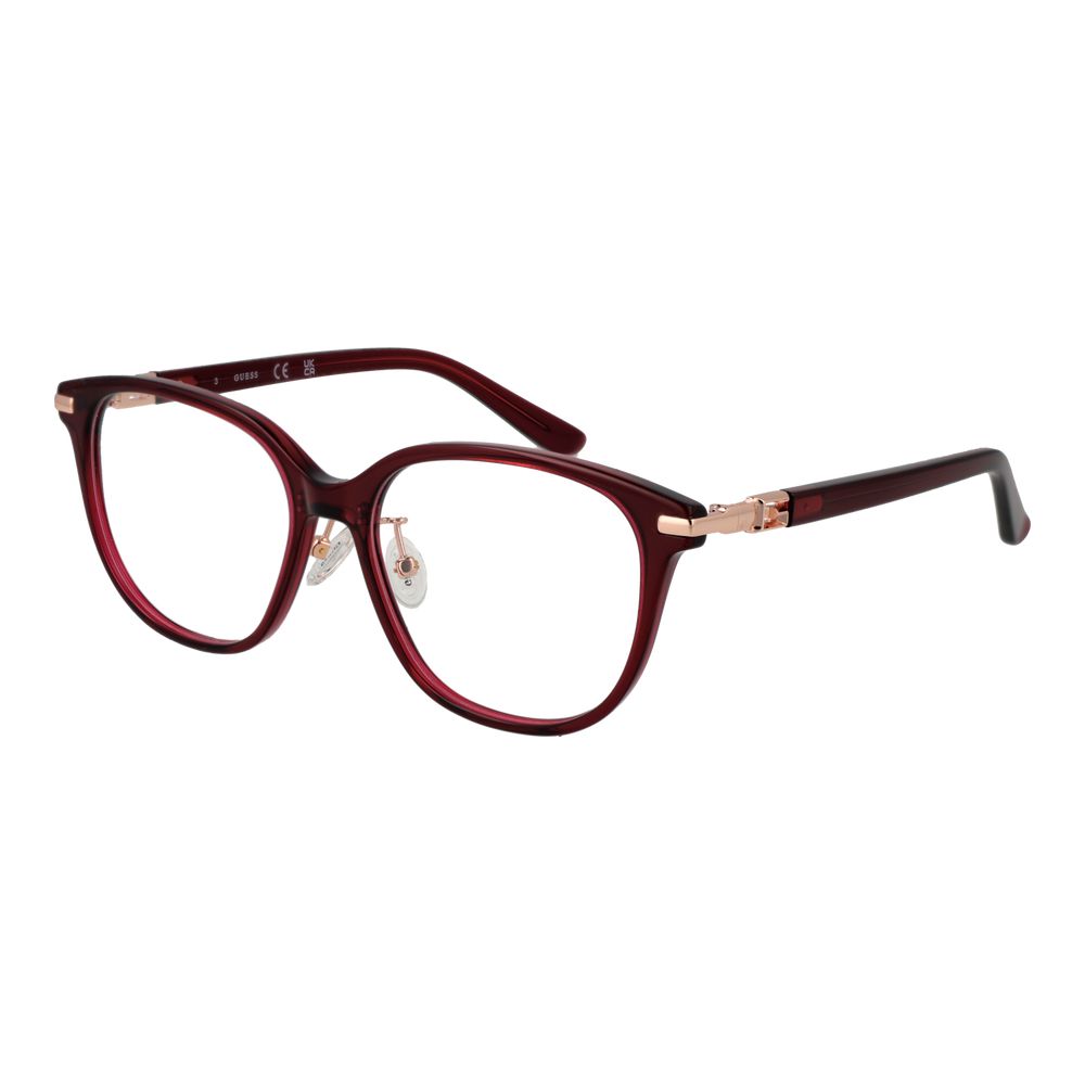 Guess Burgundy Acetate Glasses (Frames) | Regal Royce