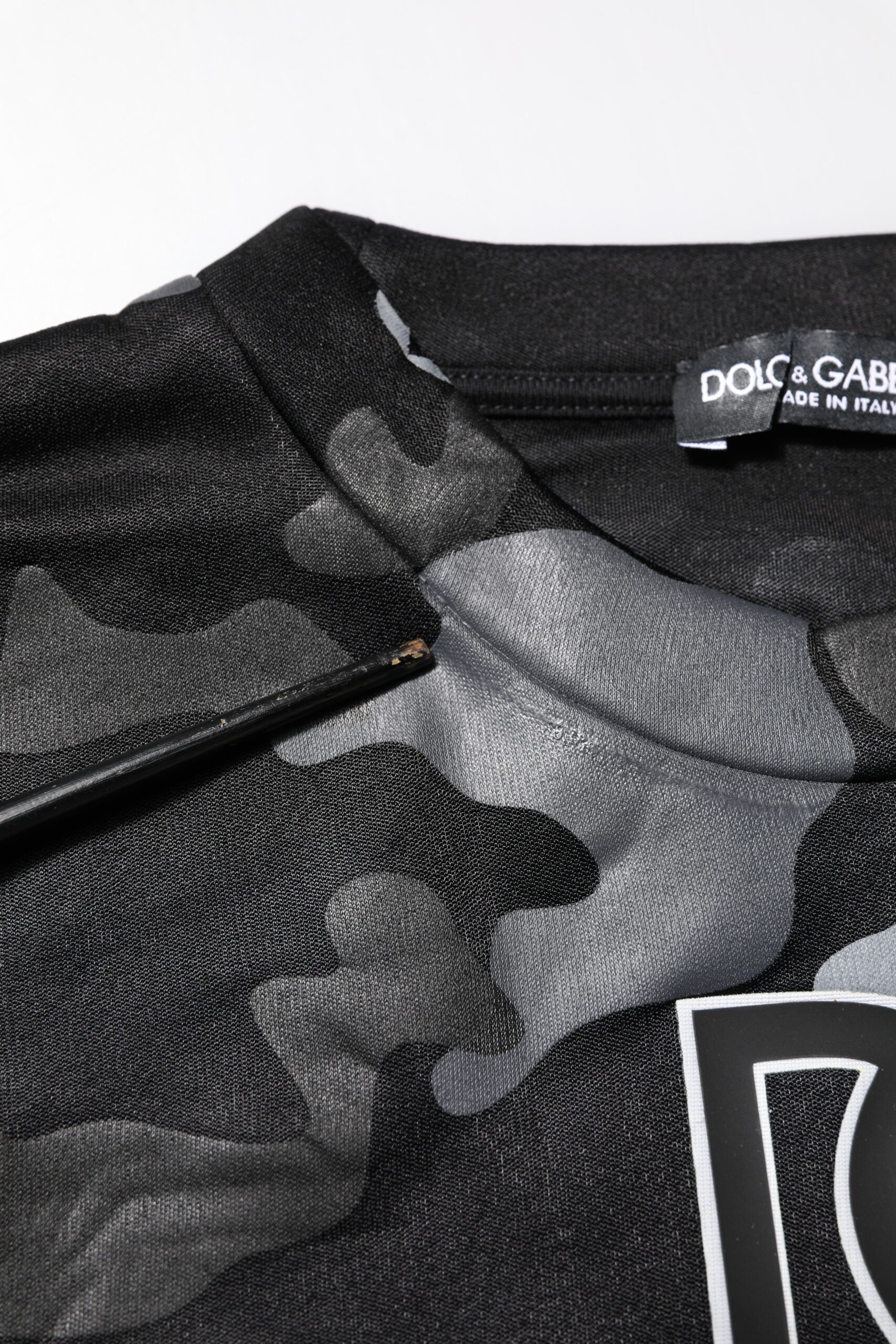 Dolce & Gabbana Black Camouflage Pullover Sweatshirt Sweater
