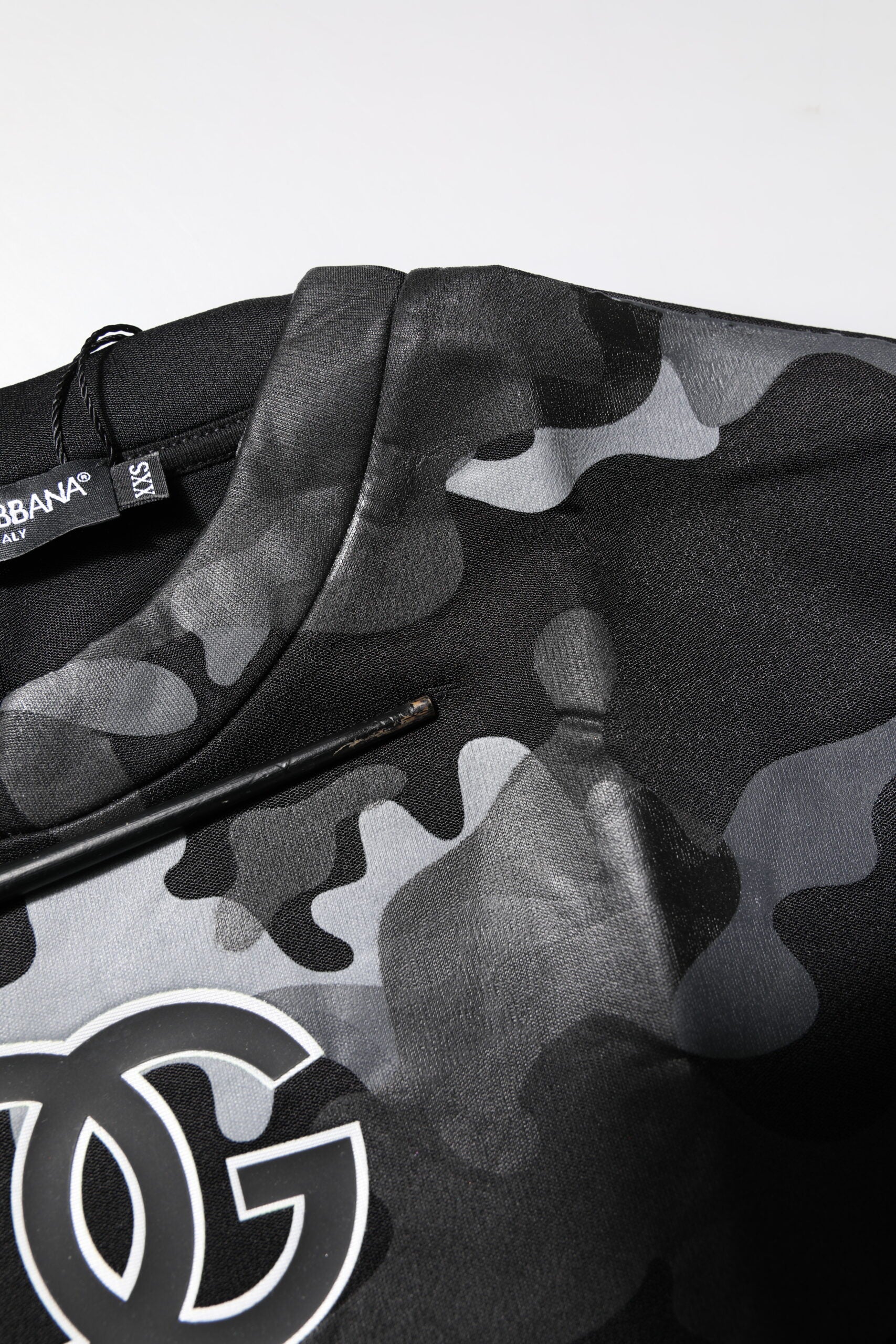 Dolce & Gabbana Black Camouflage Pullover Sweatshirt Sweater