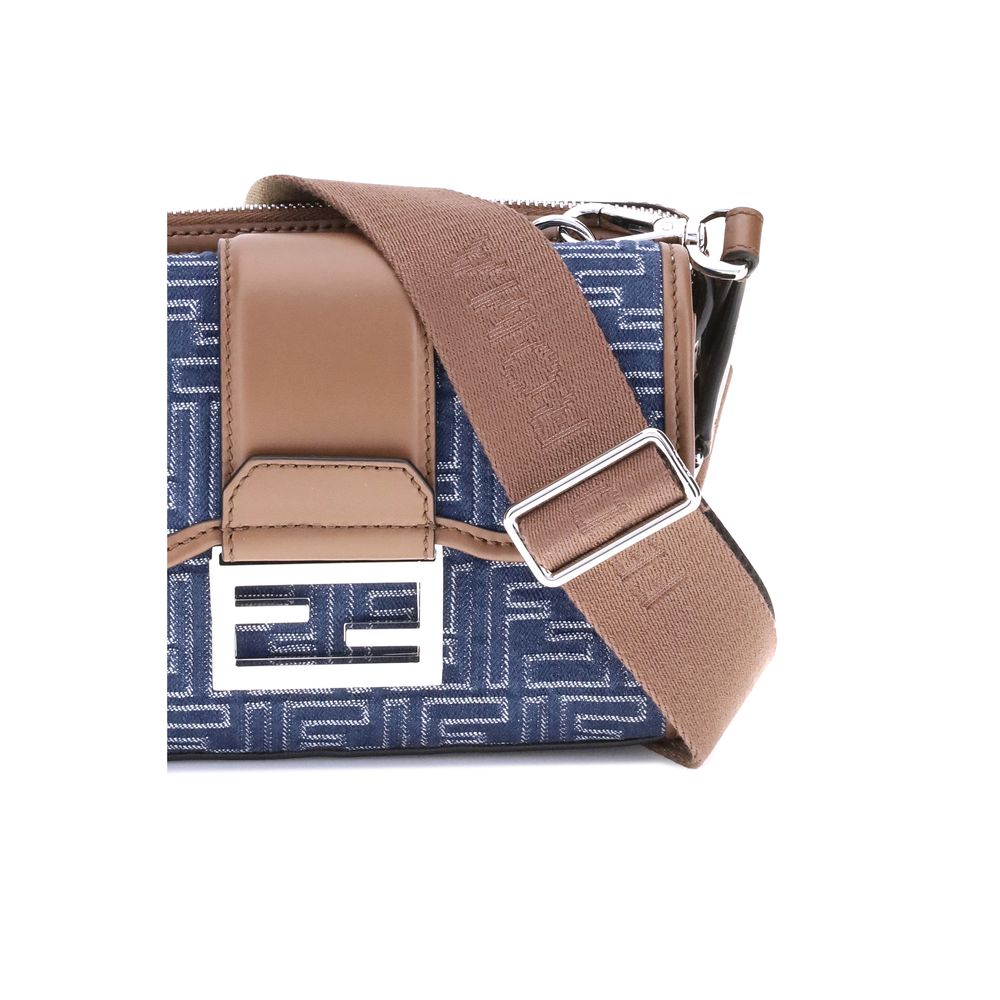 Fendi Blue Cotton Shoulder Bag | Regal Royce