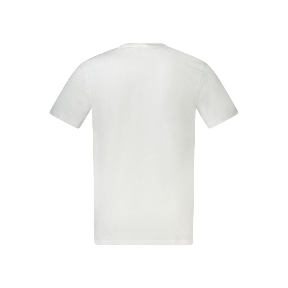 Hugo Boss White Cotton Men T-Shirt | Regal Royce