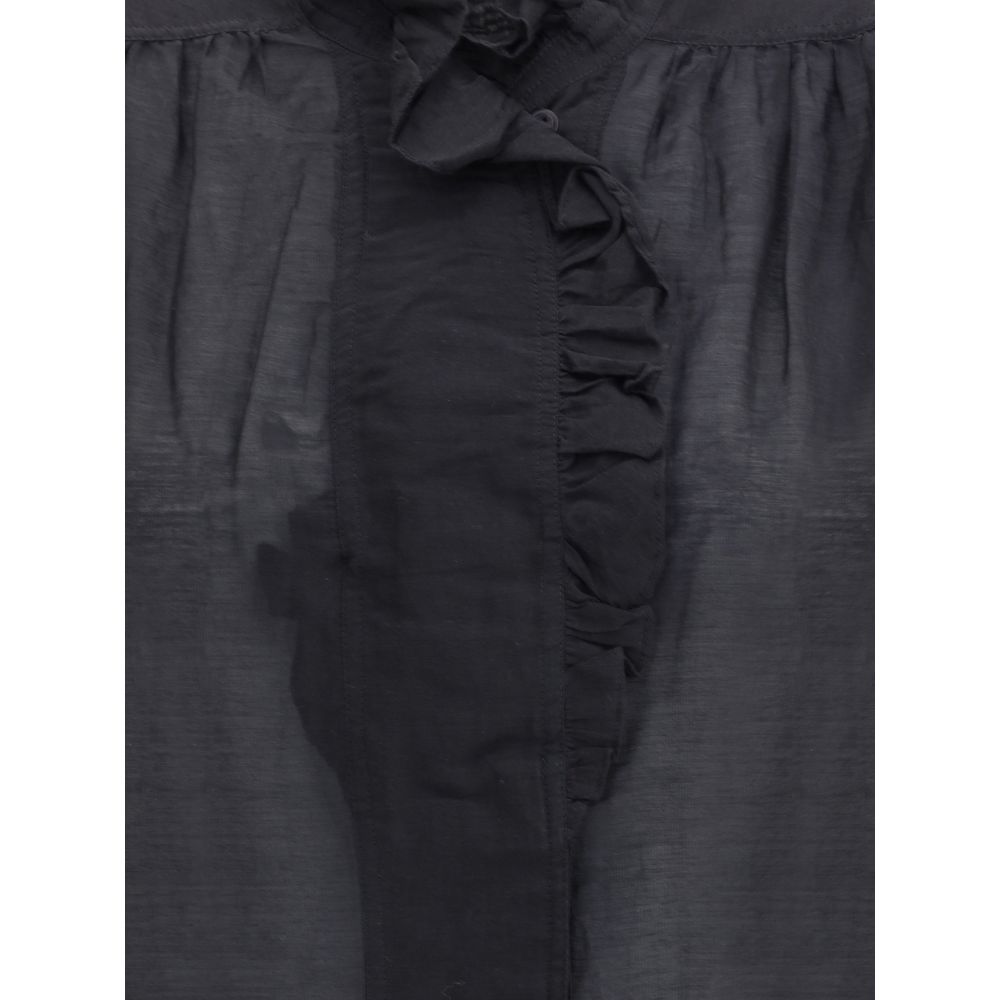 Marant Etoile Black Cotton Top | Regal Royce