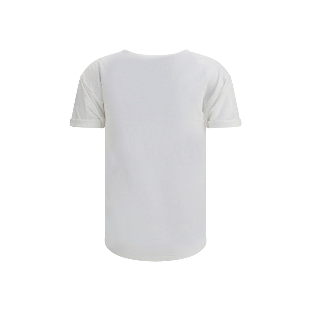 Marant Etoile White Linen T-Shirt | Regal Royce