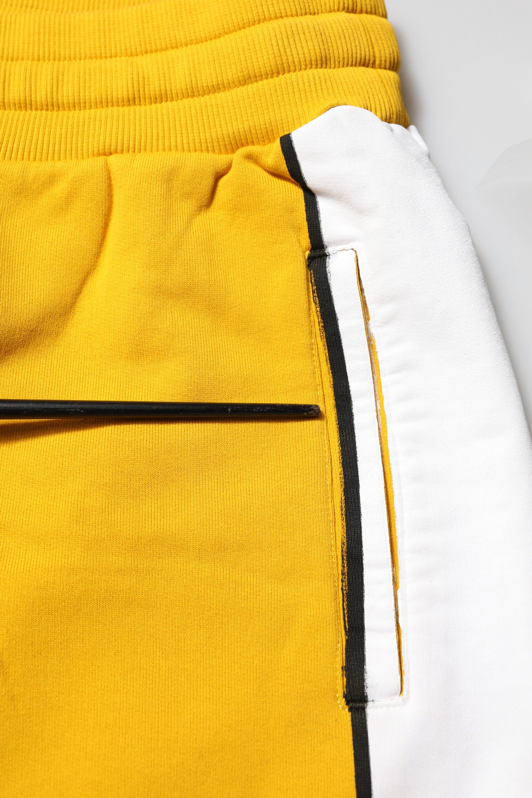 Dolce & Gabbana Yellow Cotton Printed Sweatpants Jogger Pants | Regal Royce