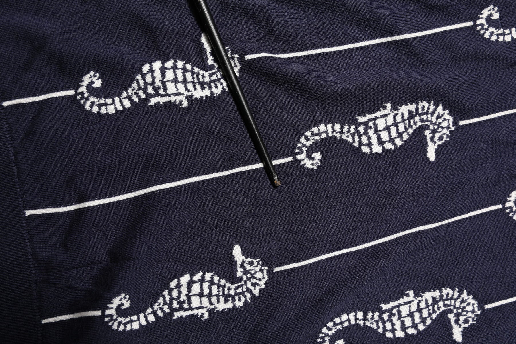 Dolce & Gabbana Dark Blue Sea Horse Collared Polo T-shirt | Regal Royce
