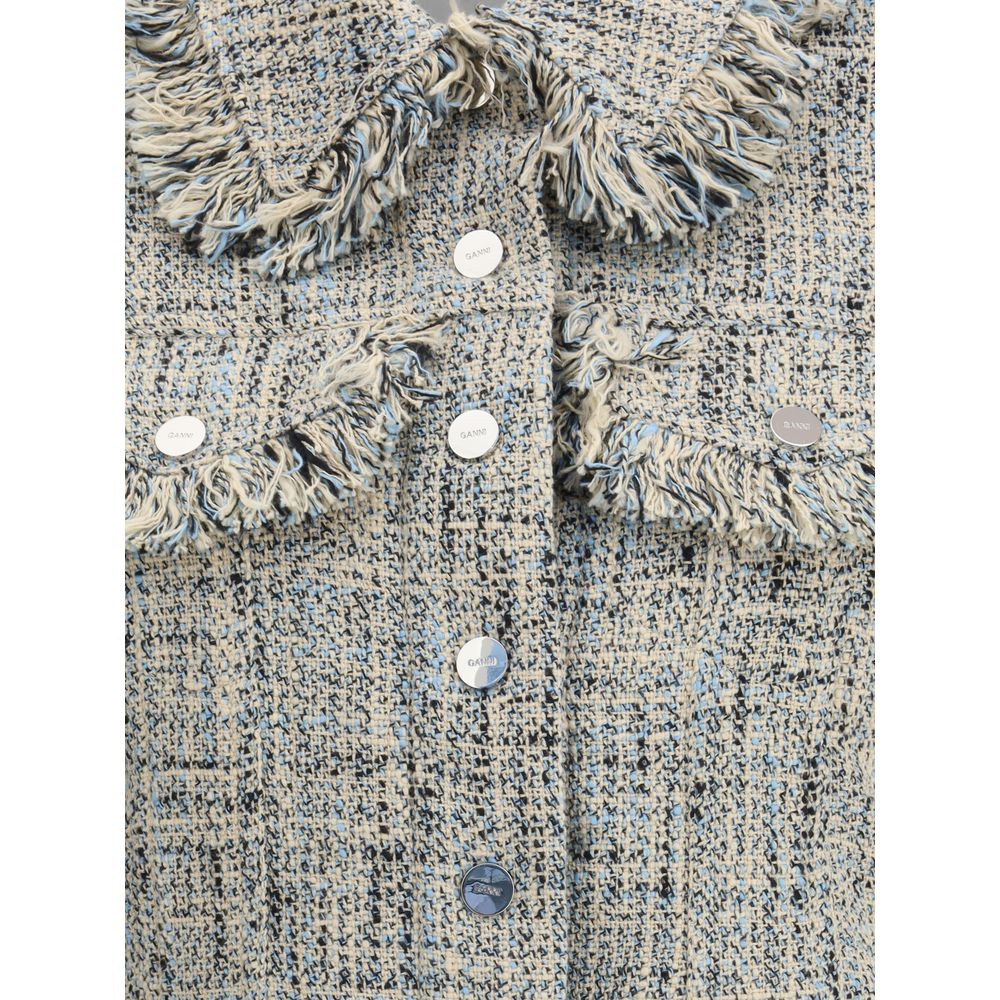 Ganni Multicolor Cotton Coat | Regal Royce