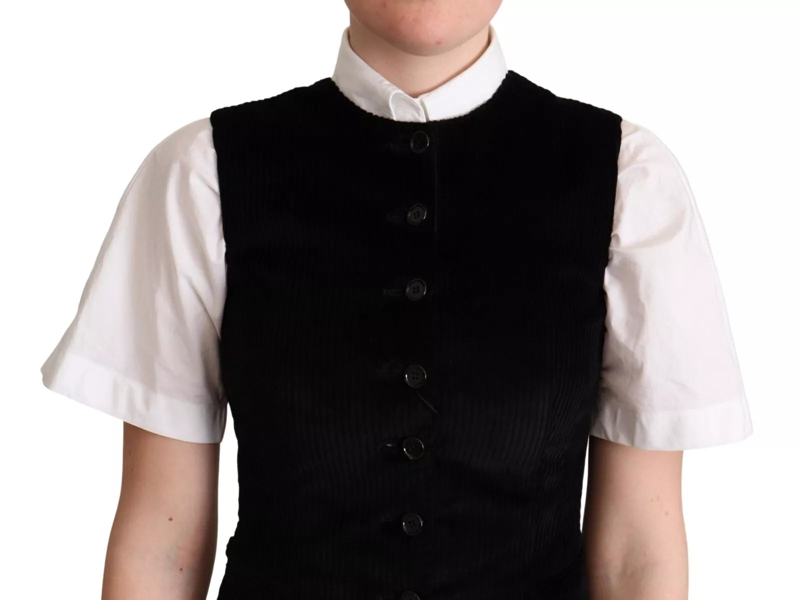 Dolce & Gabbana Black Brown Leopard Print Waistcoat Vest | Regal Royce