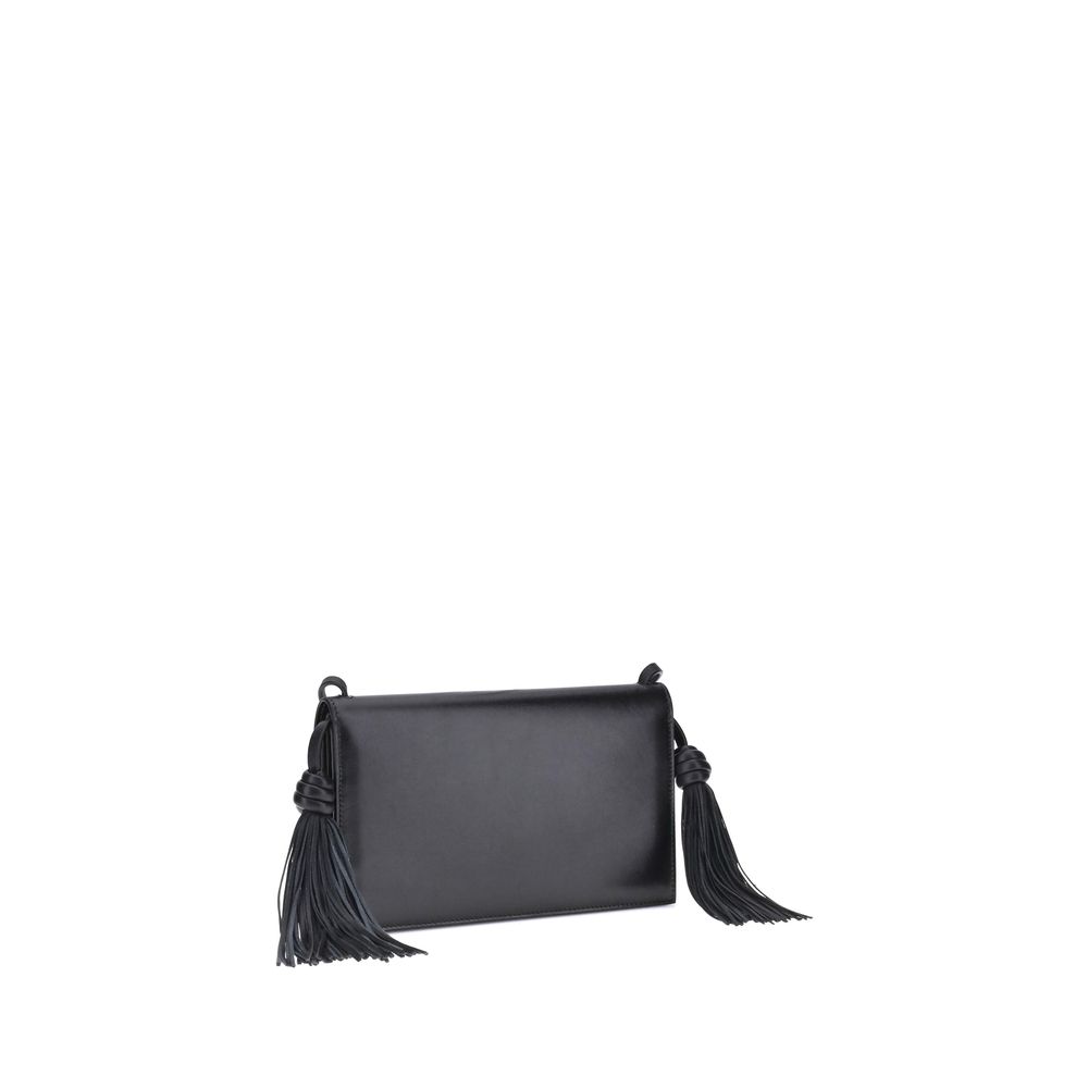 Jil Sander Black Calf Leather Bos Taurus Shoulder Bag | Regal Royce