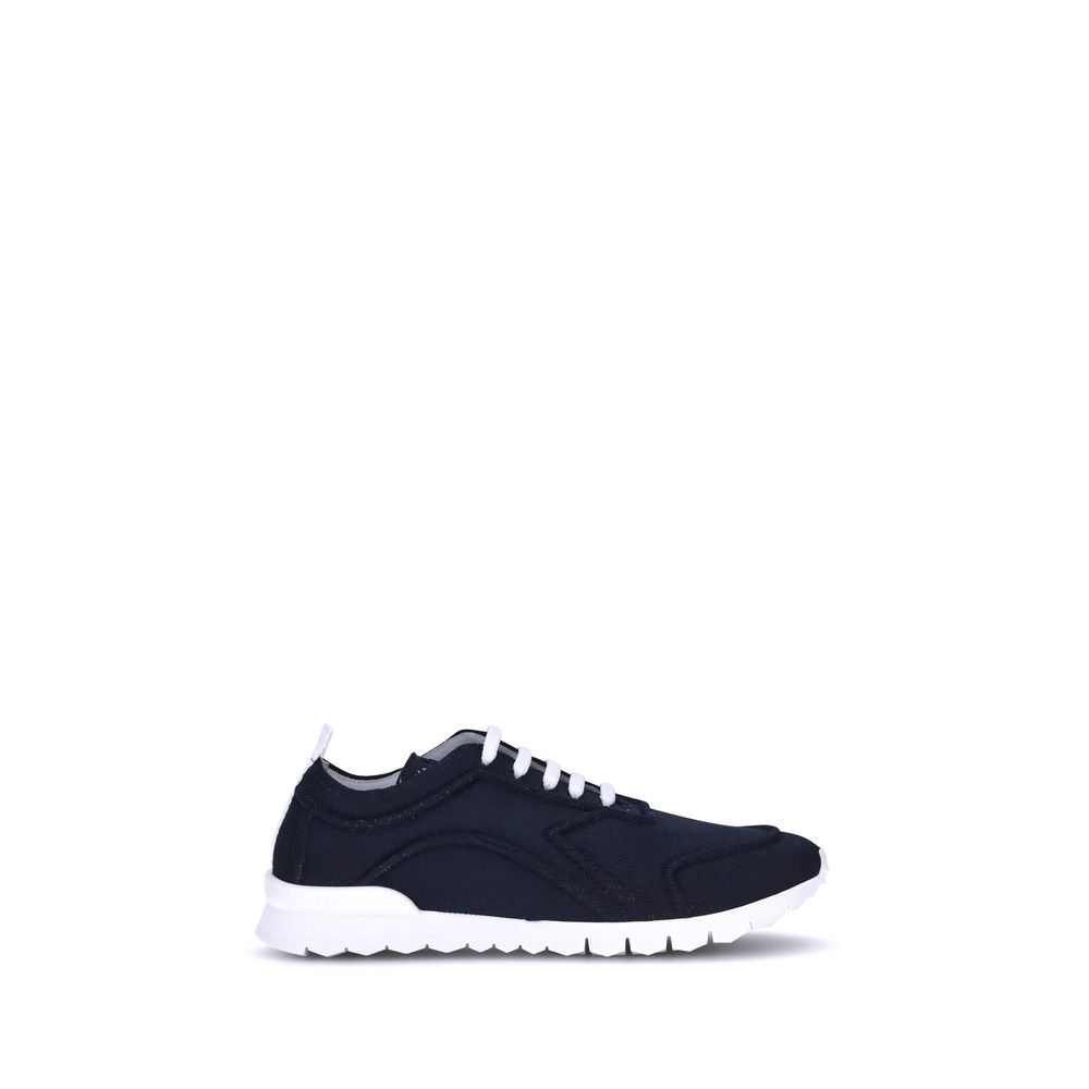 Kiton Black Cotton Athletic Sneakers | Regal Royce